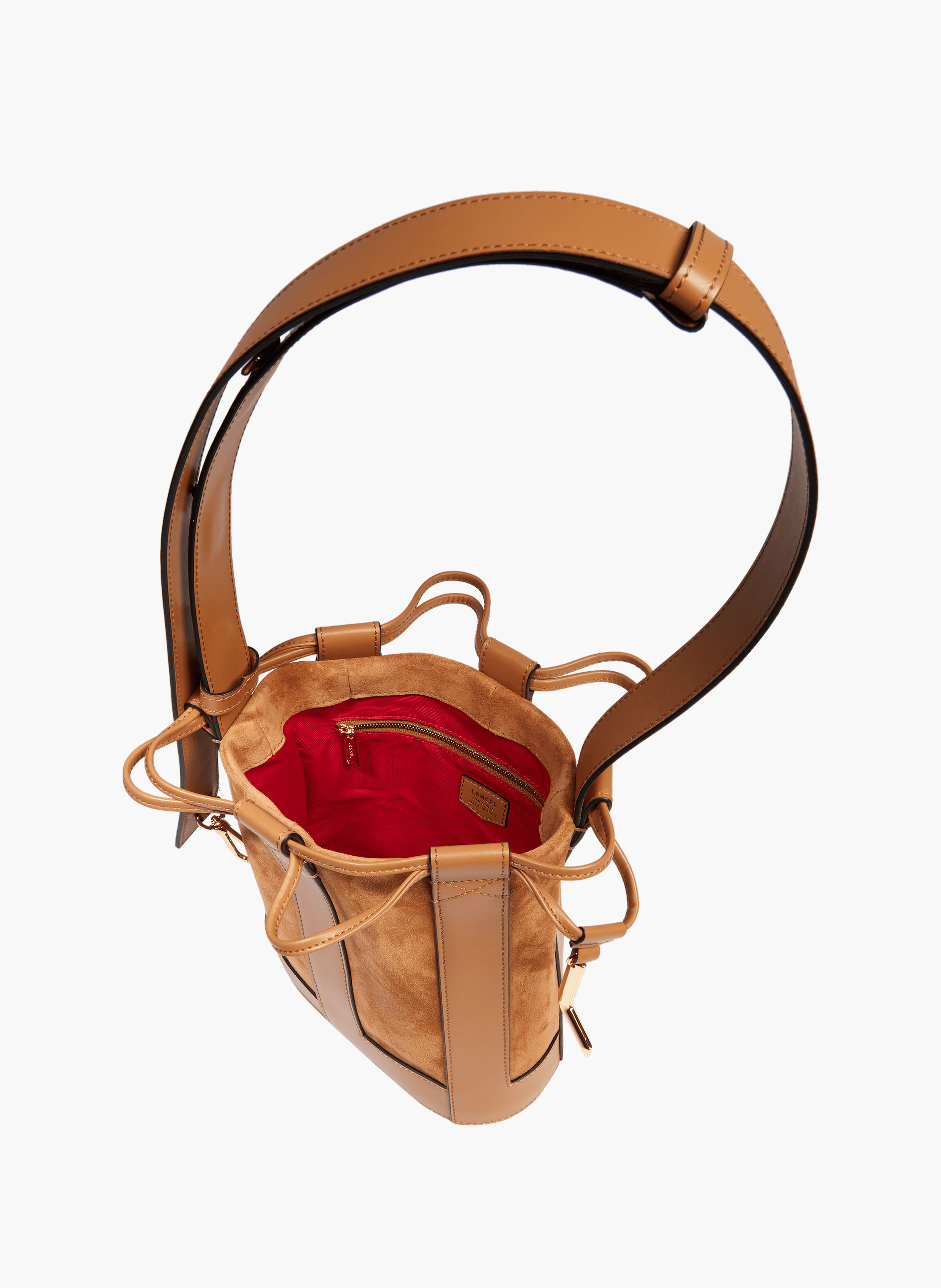 Sac seau m elles de lancel en cuir LANCEL Marron