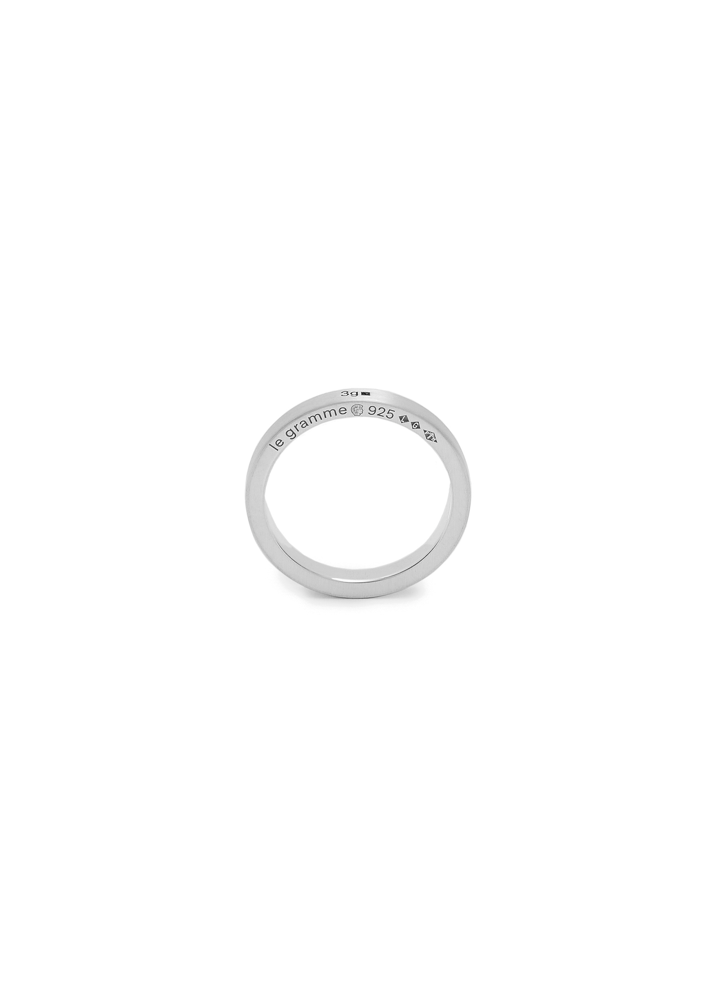 LE GRAMME Bague 3g en argent lisse brossé Argent