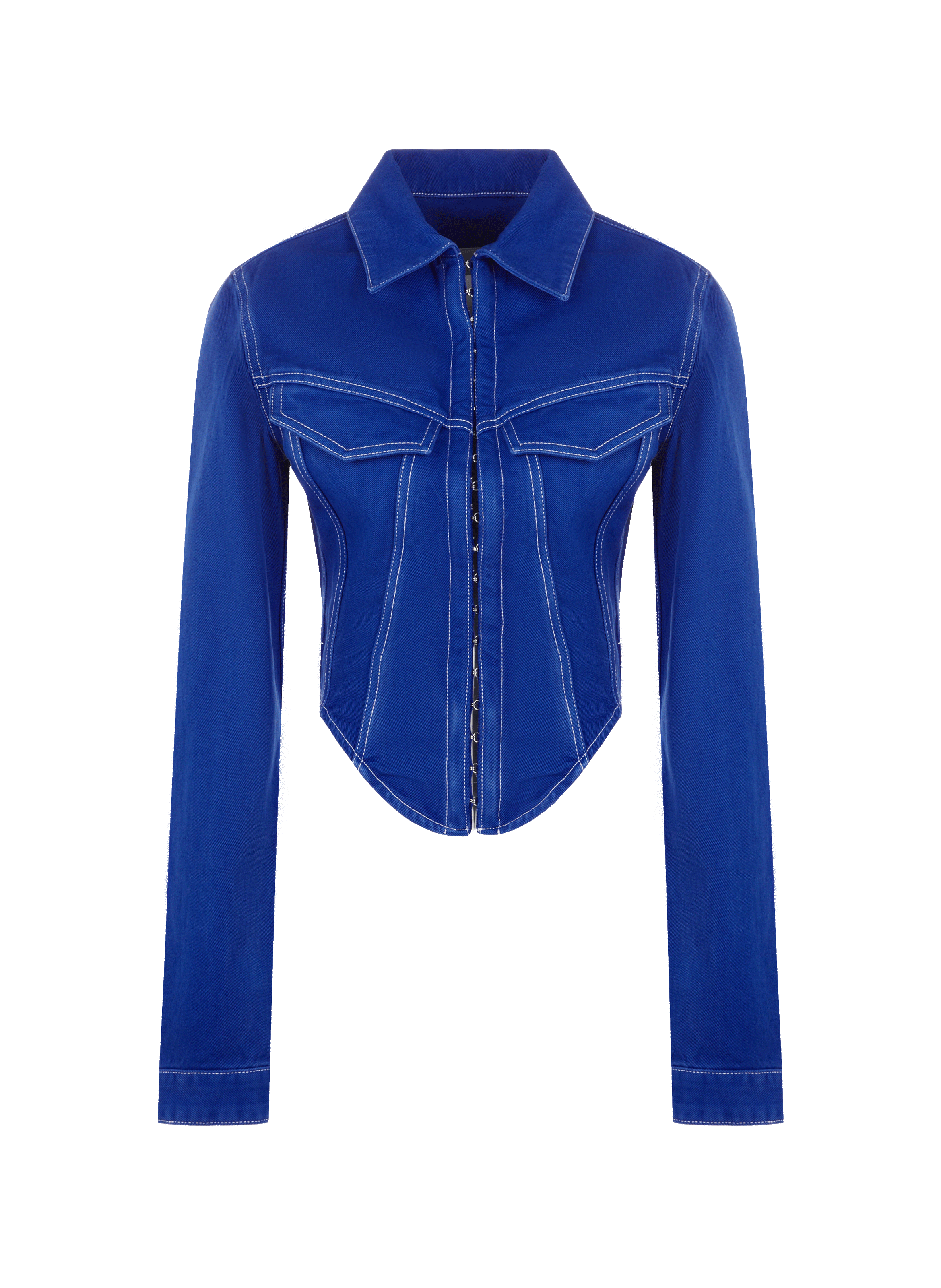 Veste corset en jean DION LEE Bleu