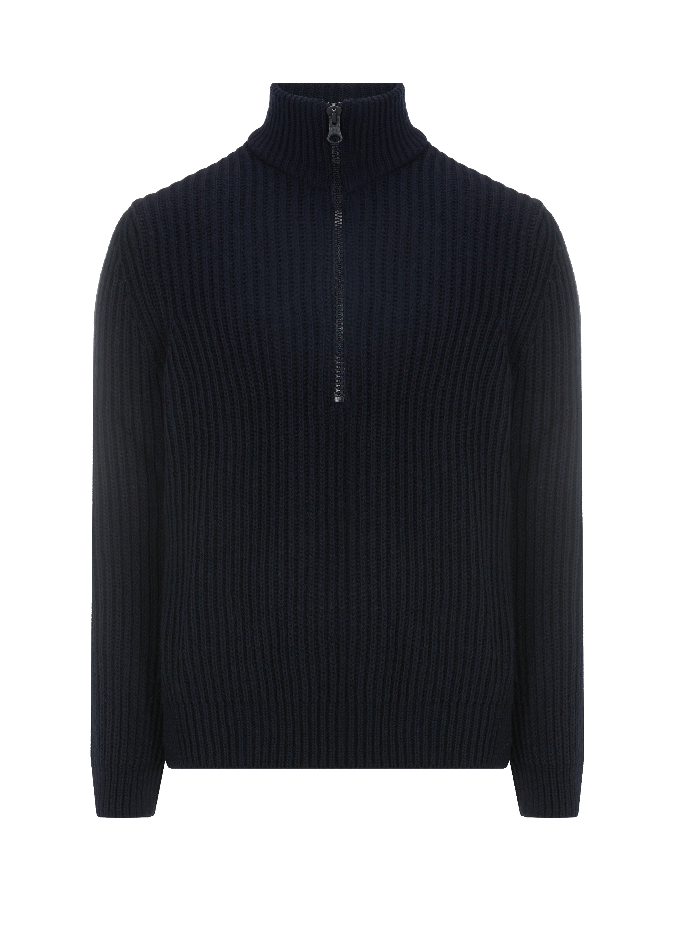 Pull à zip en laine mélangé