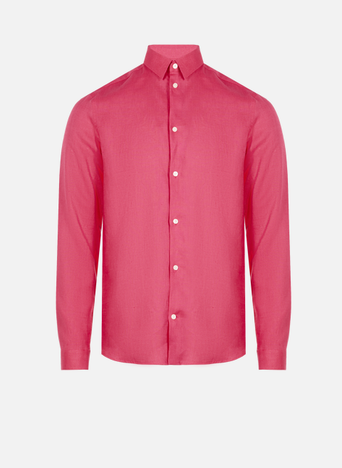 قميص من الكتان باللون الوردي PRINTEMPS PARIS 