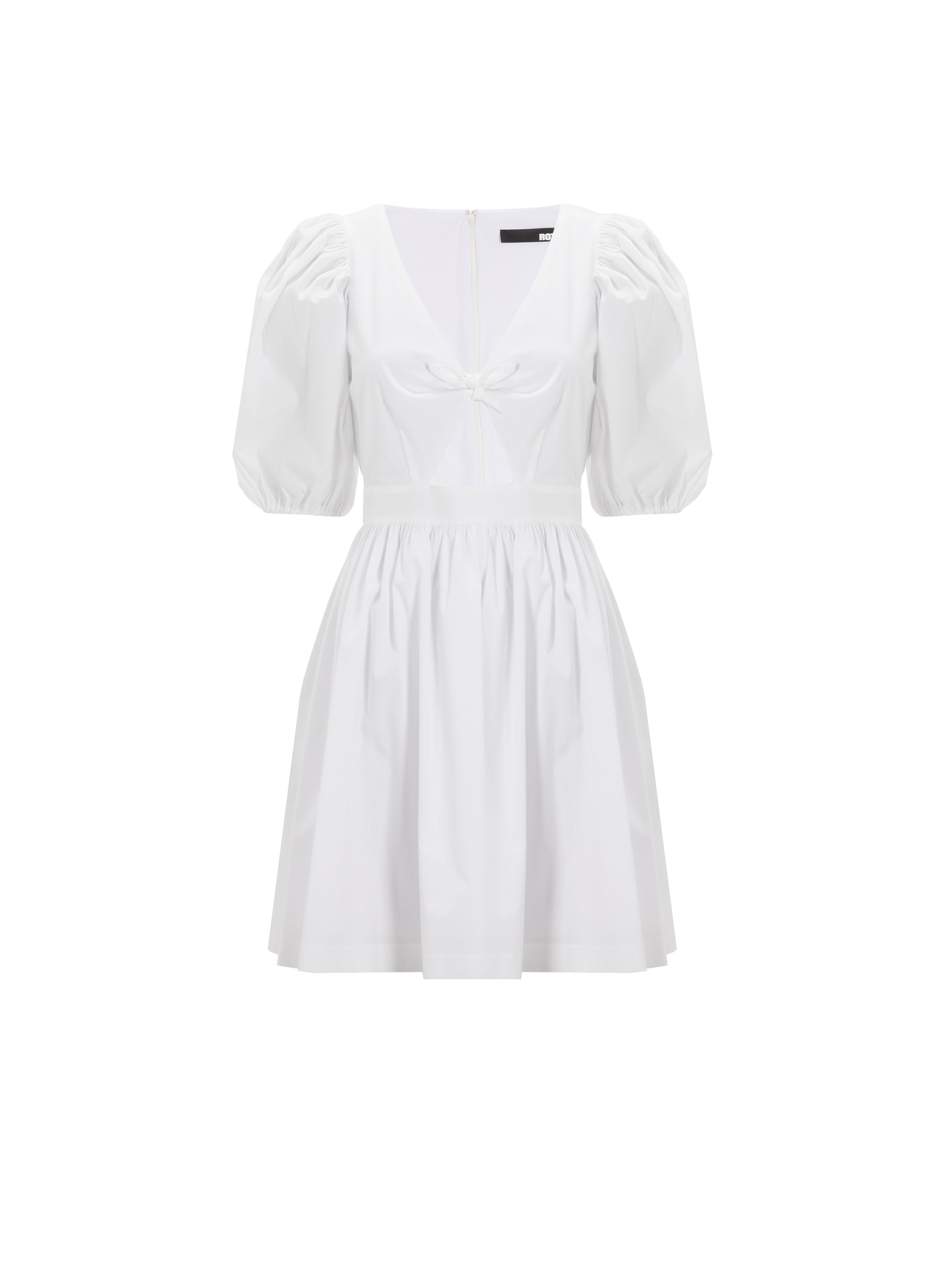 Robe courte évasée ROTATE Blanc