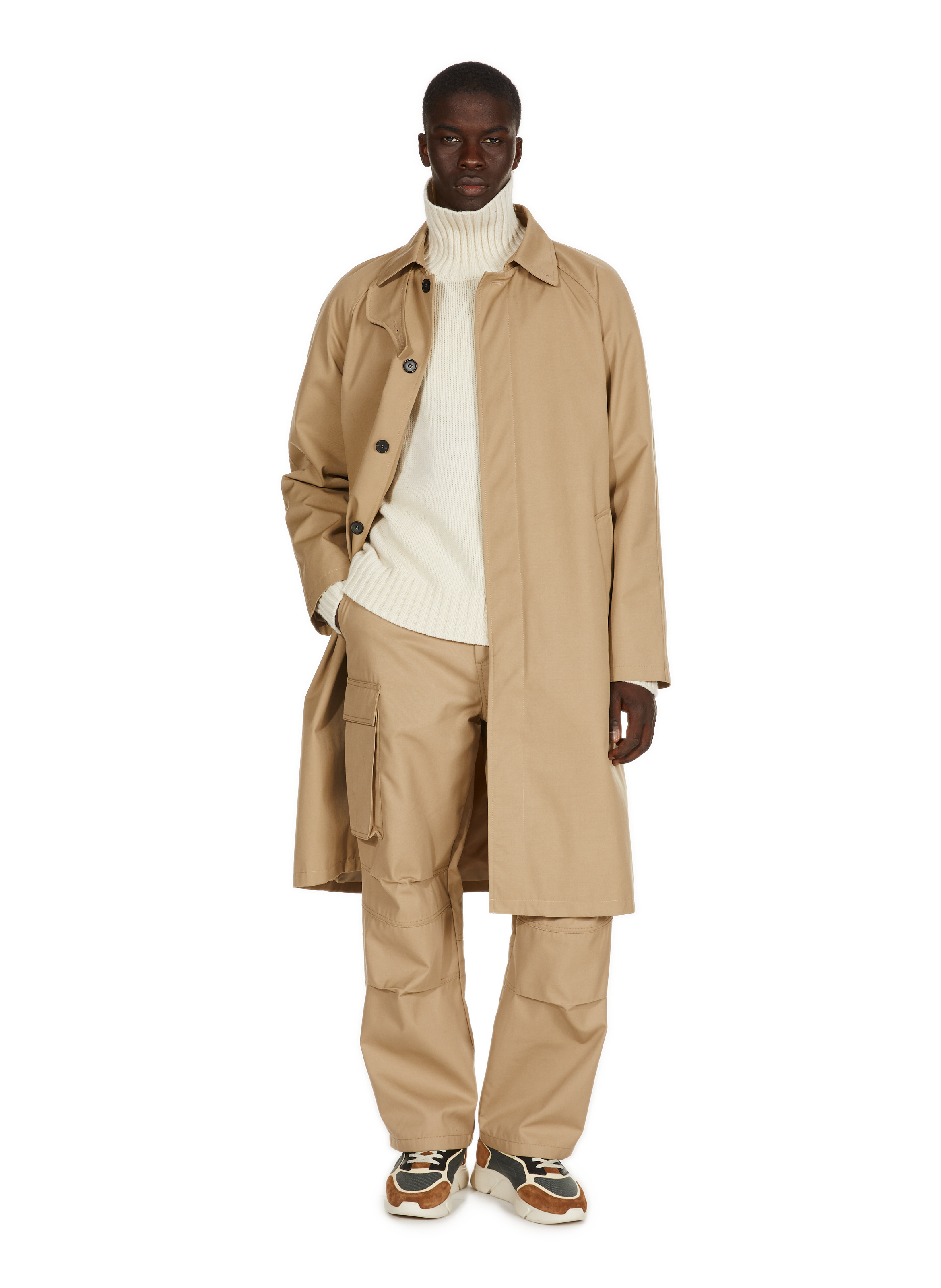 Trench Abym en coton mélangé SAISON 1865 Beige