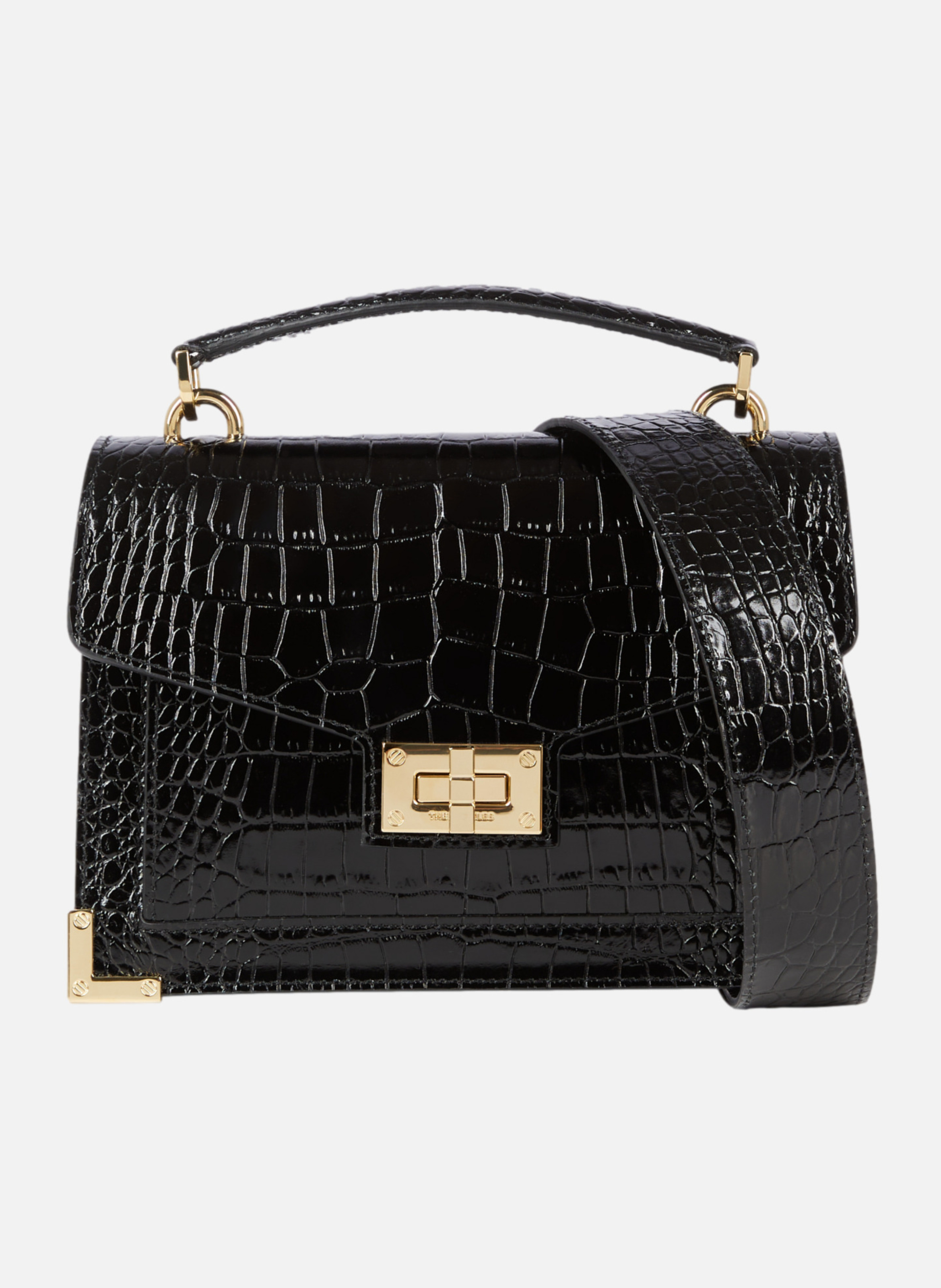 Sac emily small en cuir effet crocodile THE KOOPLES Noir