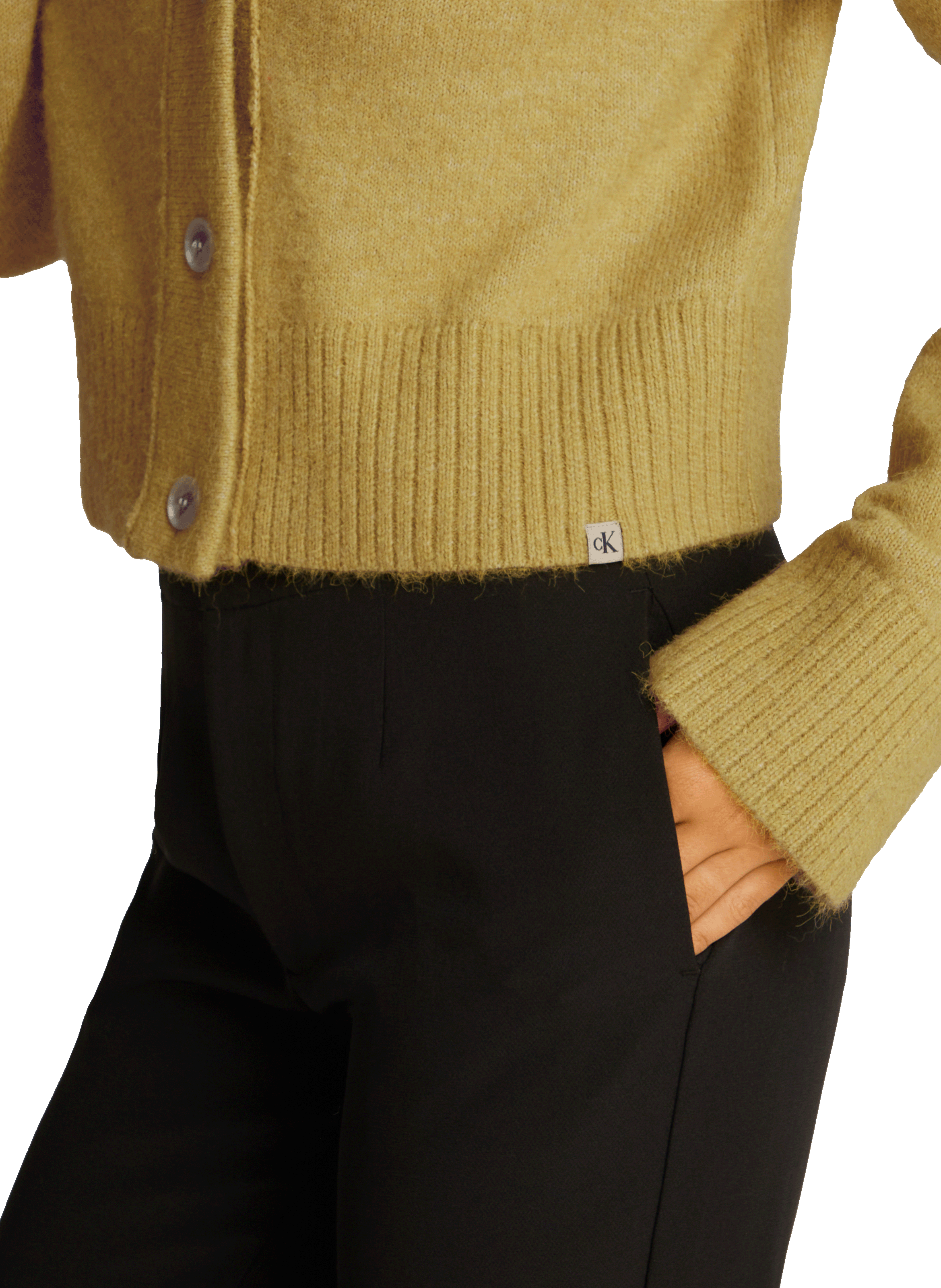 Cardigan côtelé  CALVIN KLEIN Marron