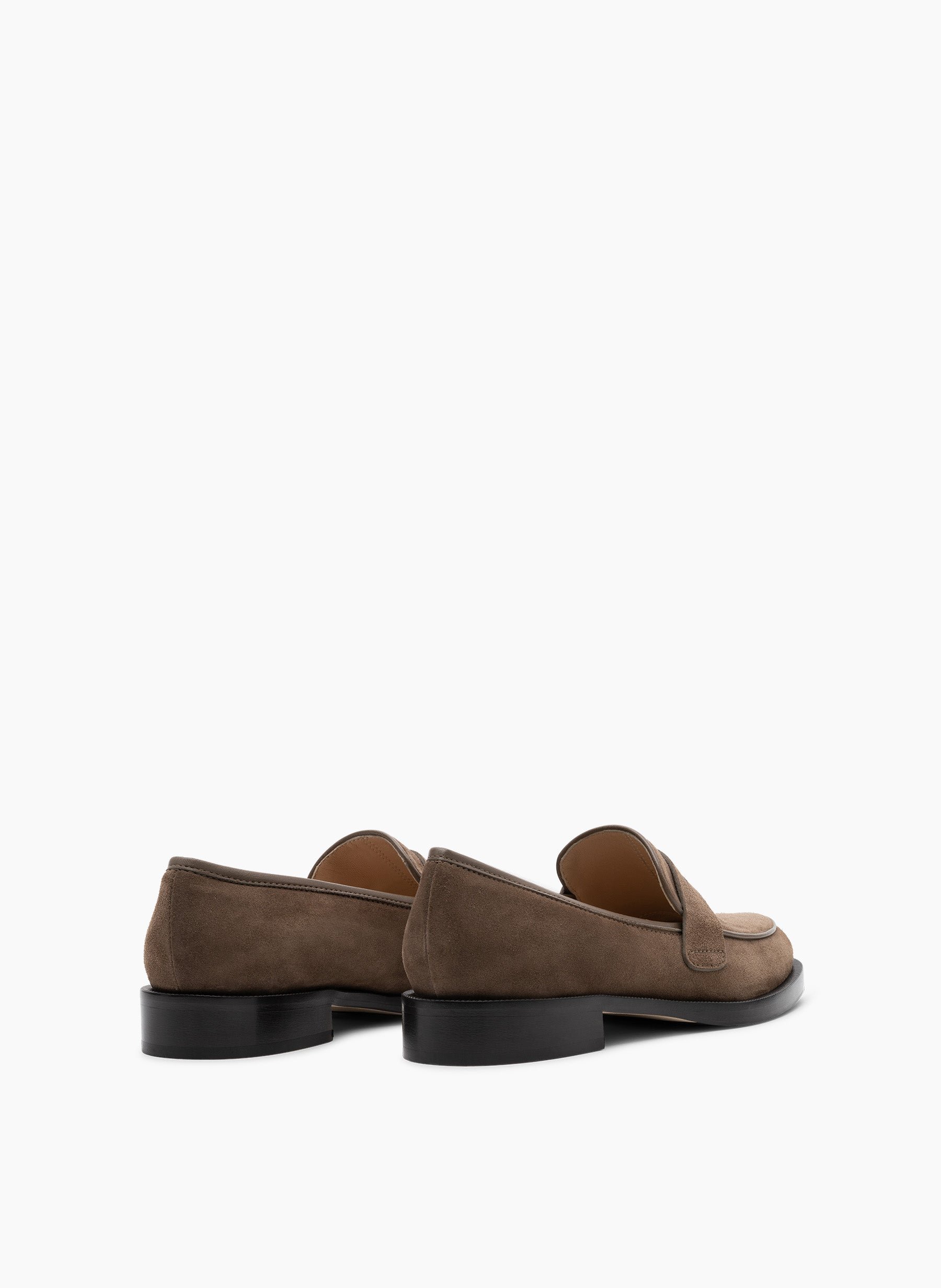 Mocassins baker en veau velours PARALLELE Gris