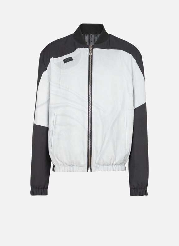 Bomber avec imprimé t-shirt Noir by BALMAIN BALMAIN Bomber avec imprimé t-shirt Noir