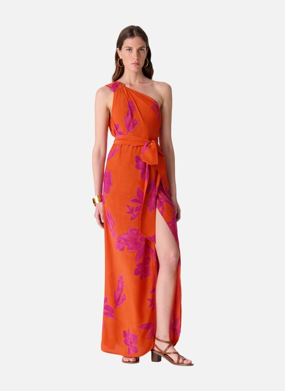 Robe asymétrique euria Orange by VANESSA BRUNO VANESSA BRUNO Robe asymétrique euria Orange