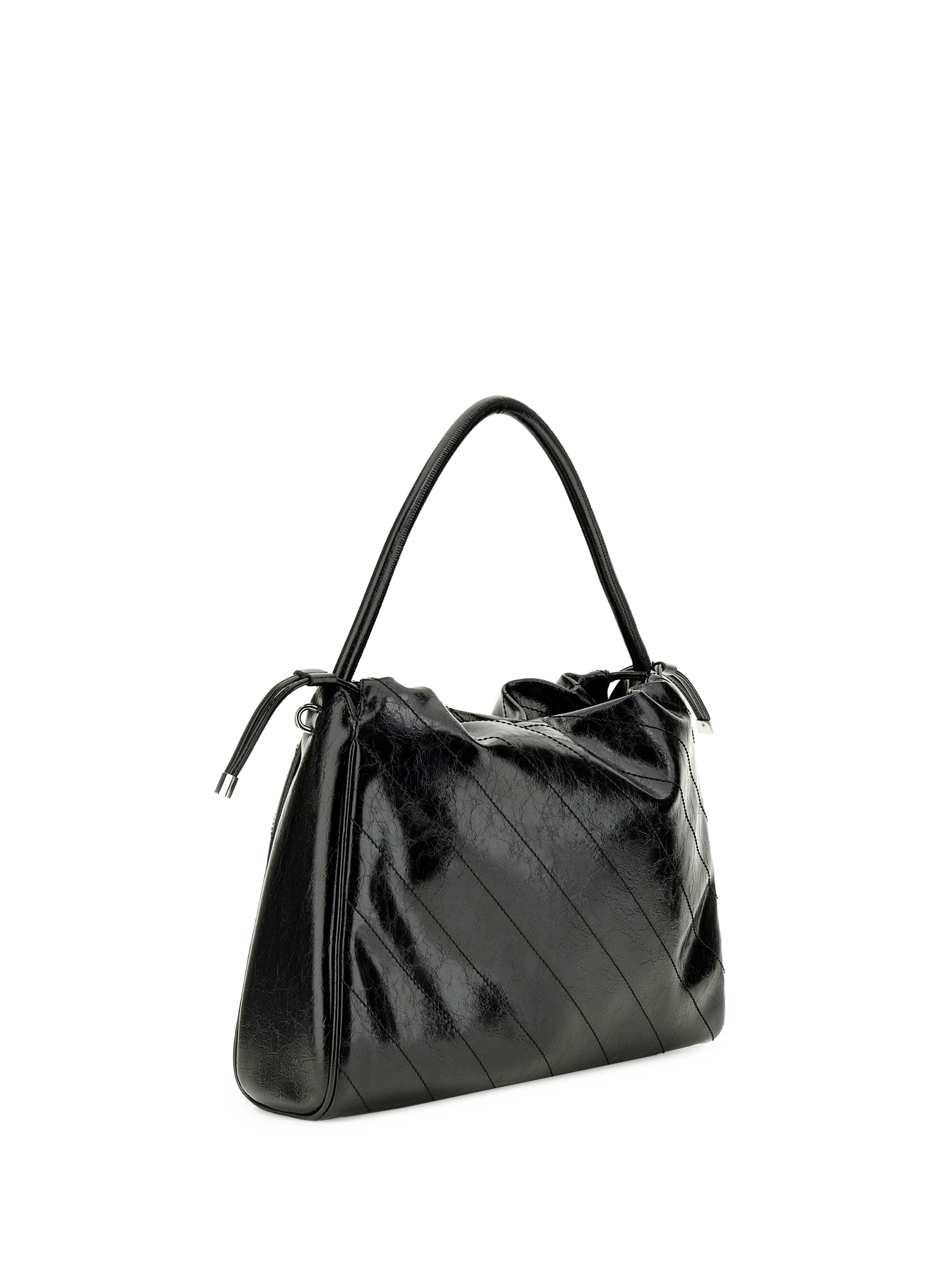 Sac à main verni Amys GUESS Noir
