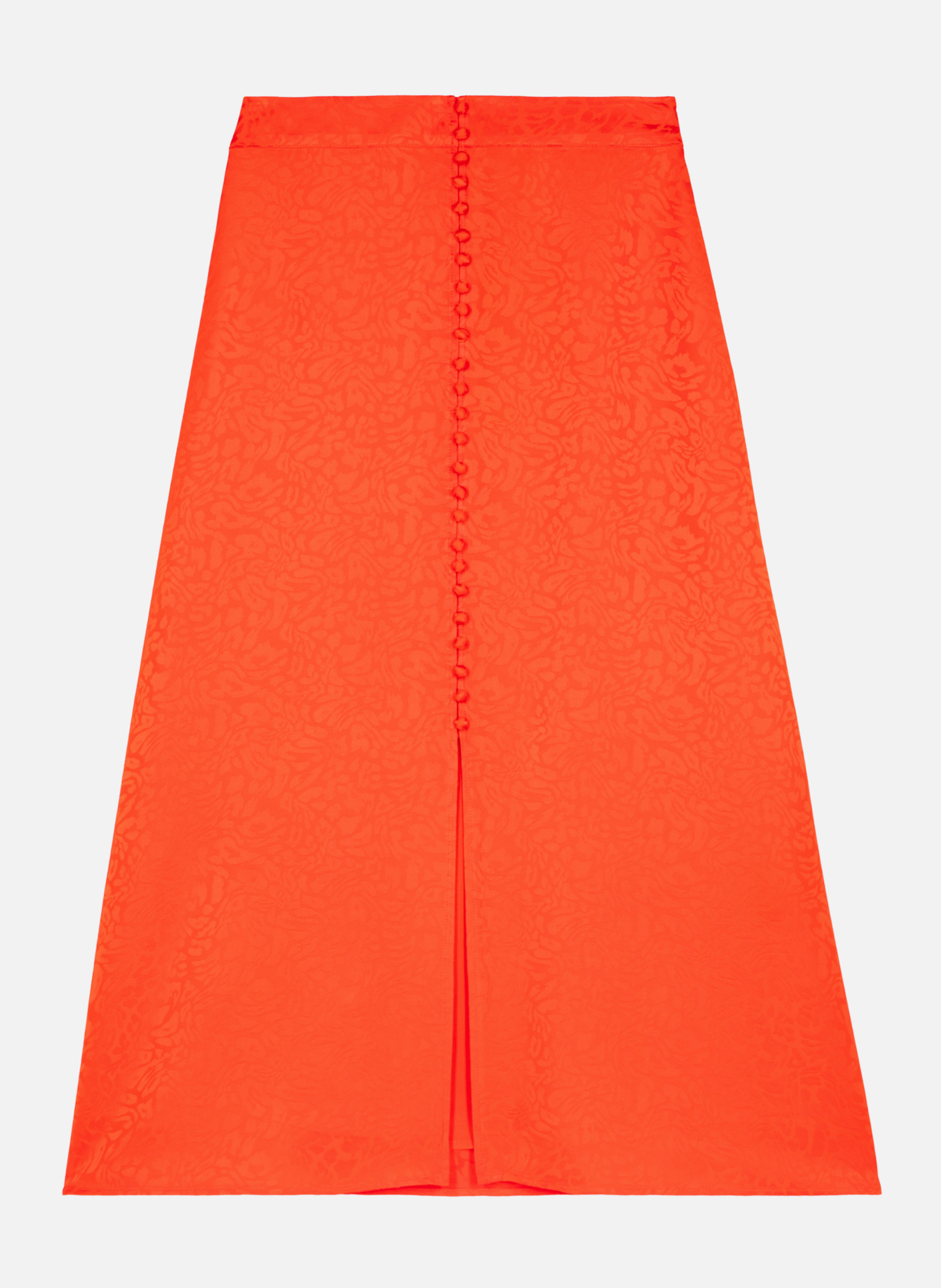 Jupe longue en jacquard THE KOOPLES Orange