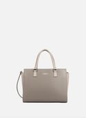 Grand sac cabas main - smooth  Taupe - galet