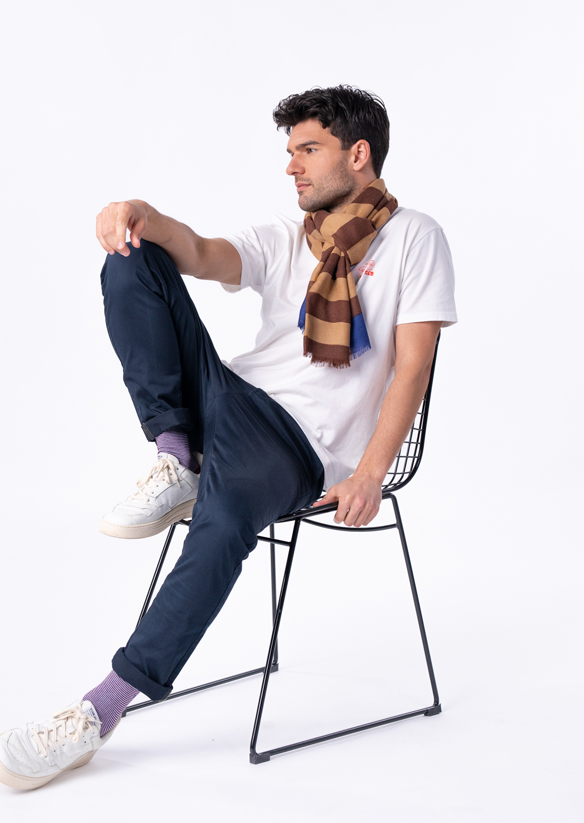 Foulard en laine BILLYBELT Marron