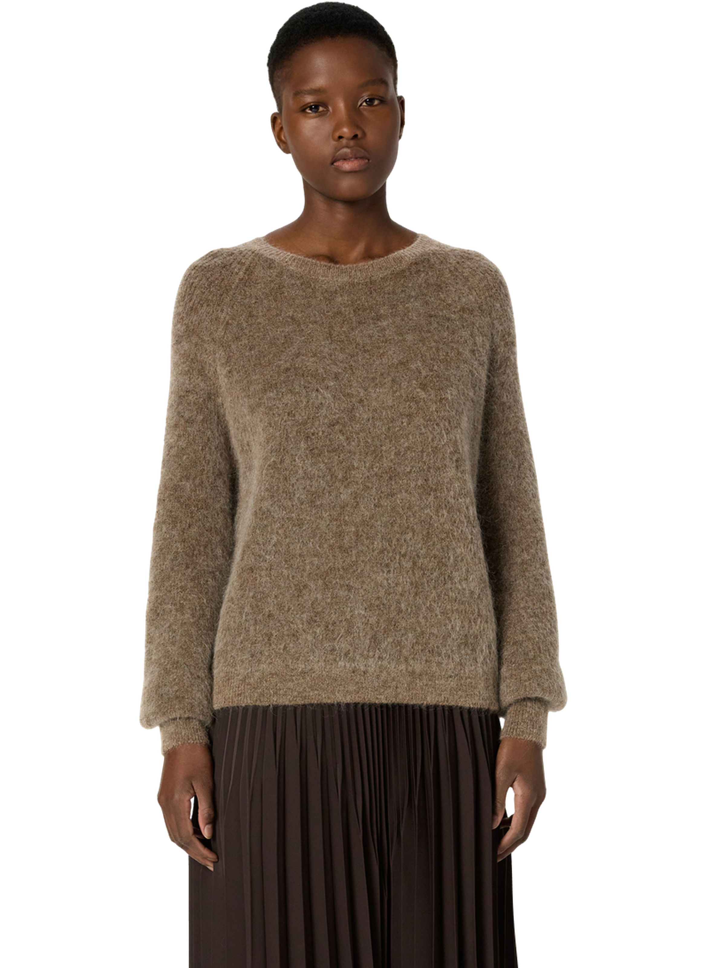 Pull en mohair - elora GERARD DAREL Marron