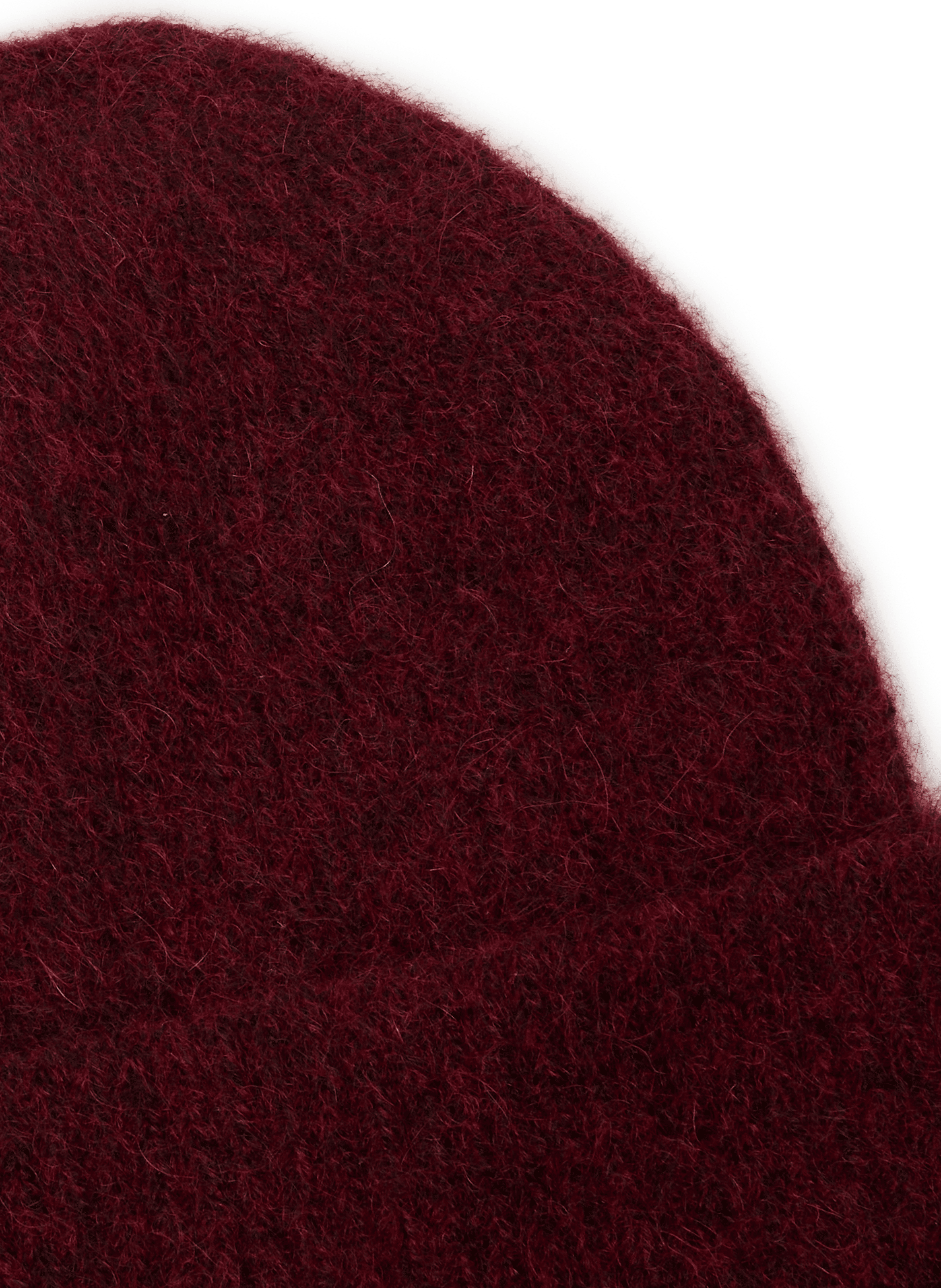 Wide cuff mohair blend beanie SAISON 1865 Red