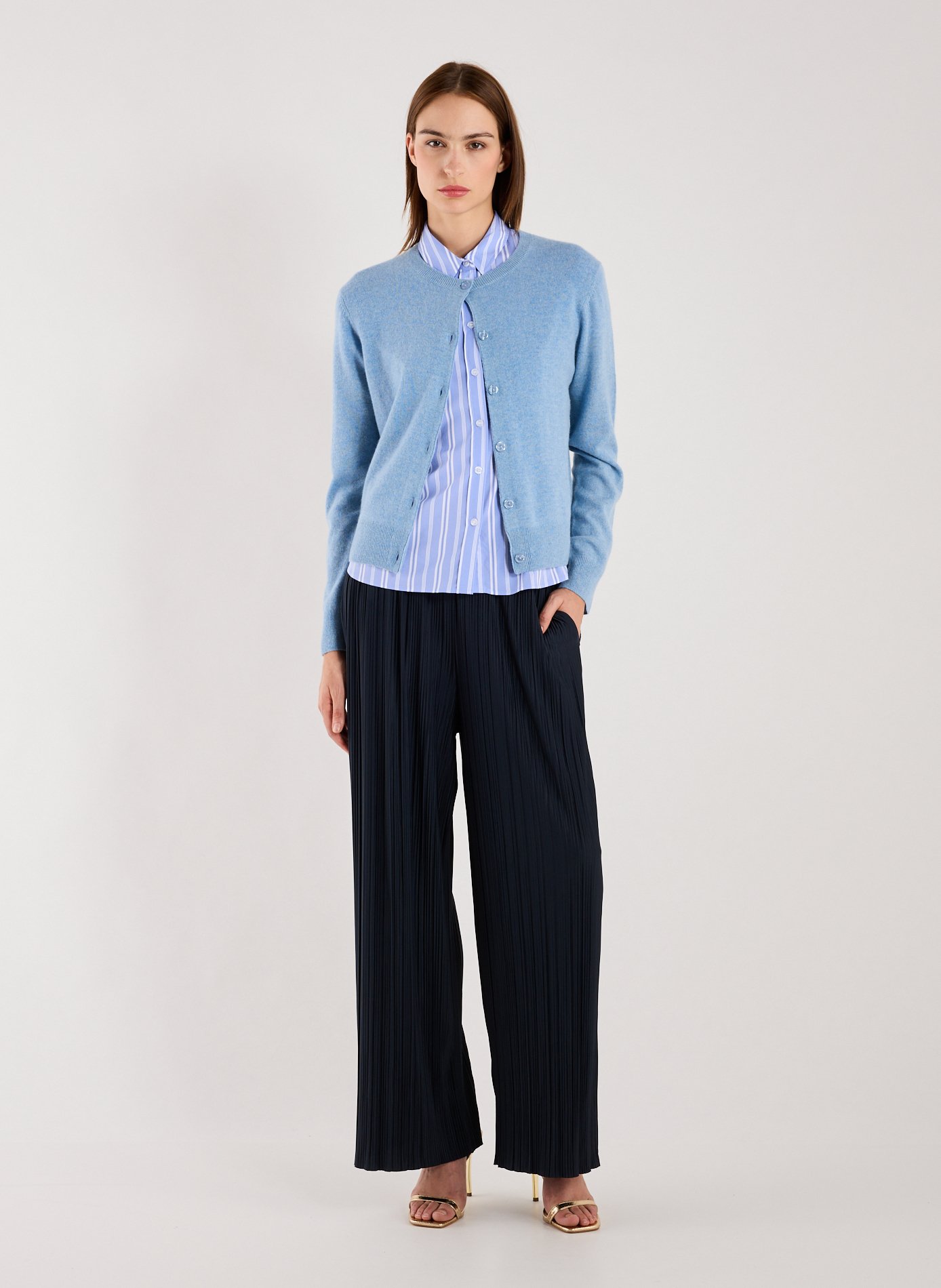 Cardigan en cachemire Saboston SAMSOE SAMSOE Bleu