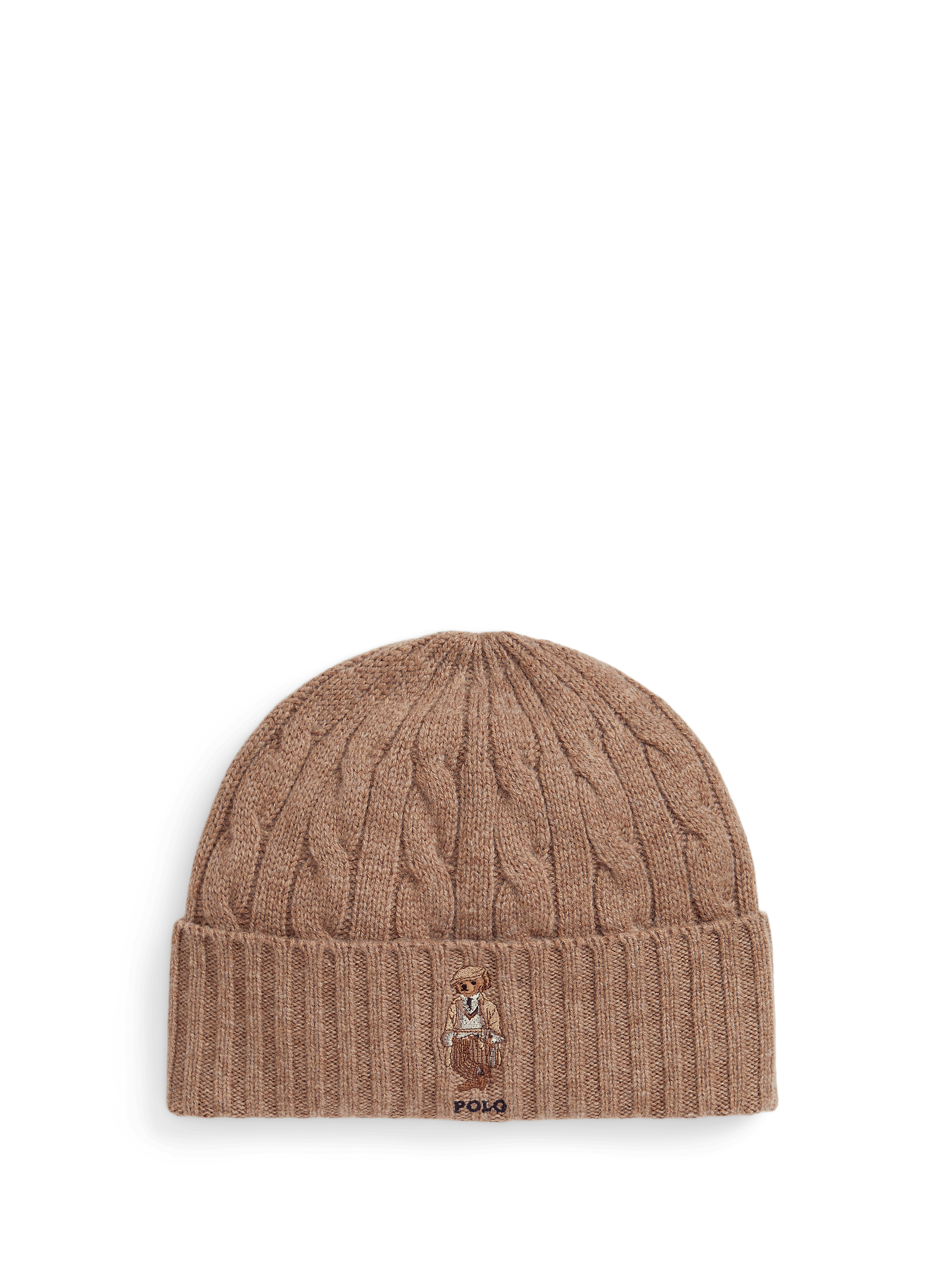 POLO RALPH LAUREN Wool and cashmere beanie Brown