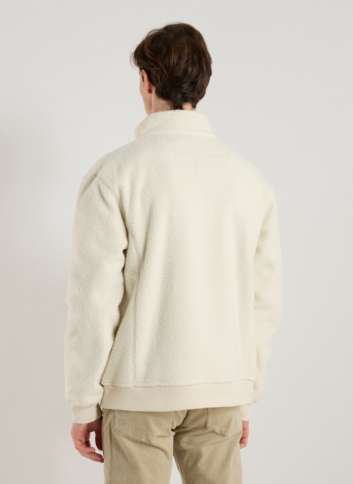 Veste polaire droite Aubiac à col montant FAGUO Beige