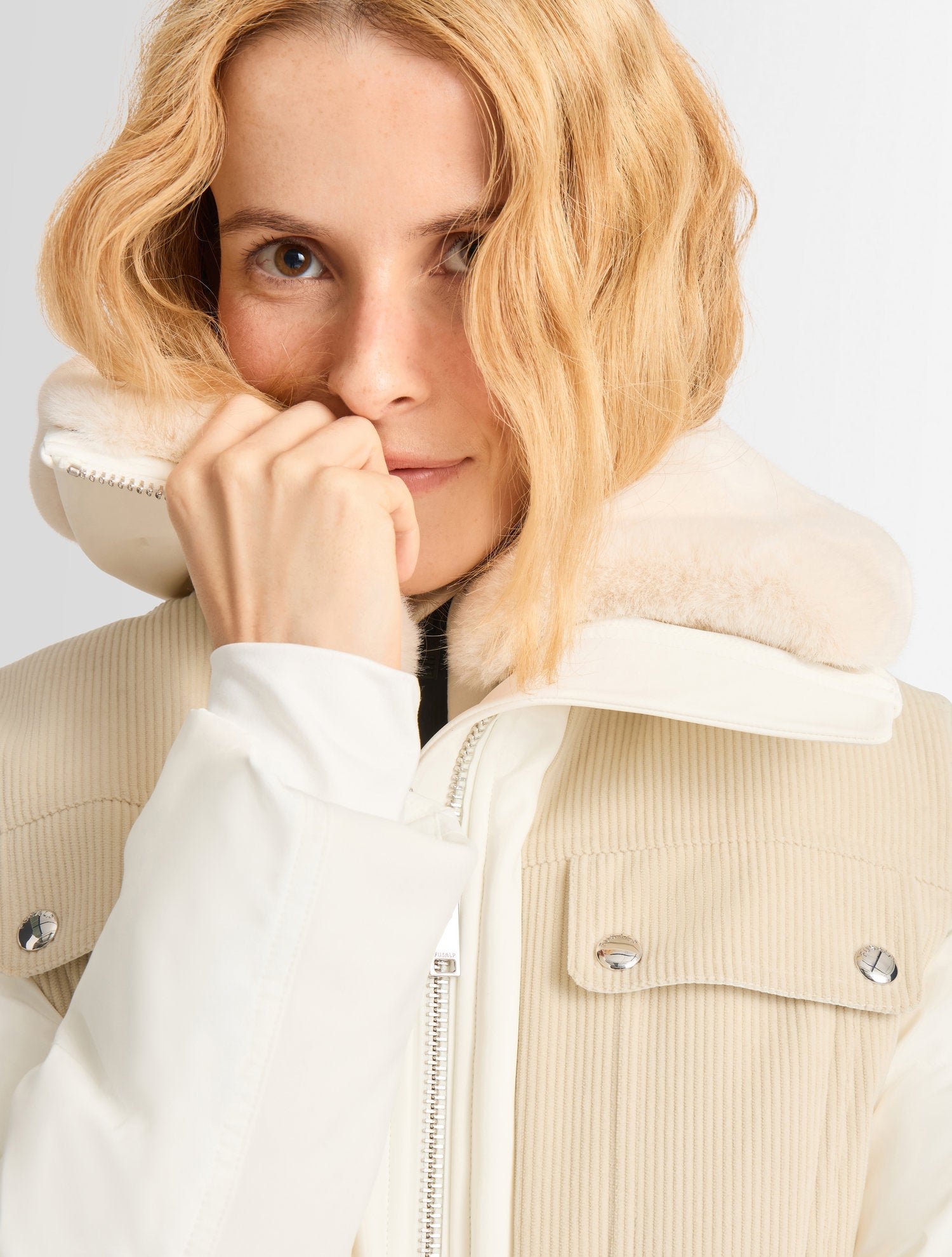 Combinaison de ski karei velvet col montant coupe ajustée FUSALP Jaune