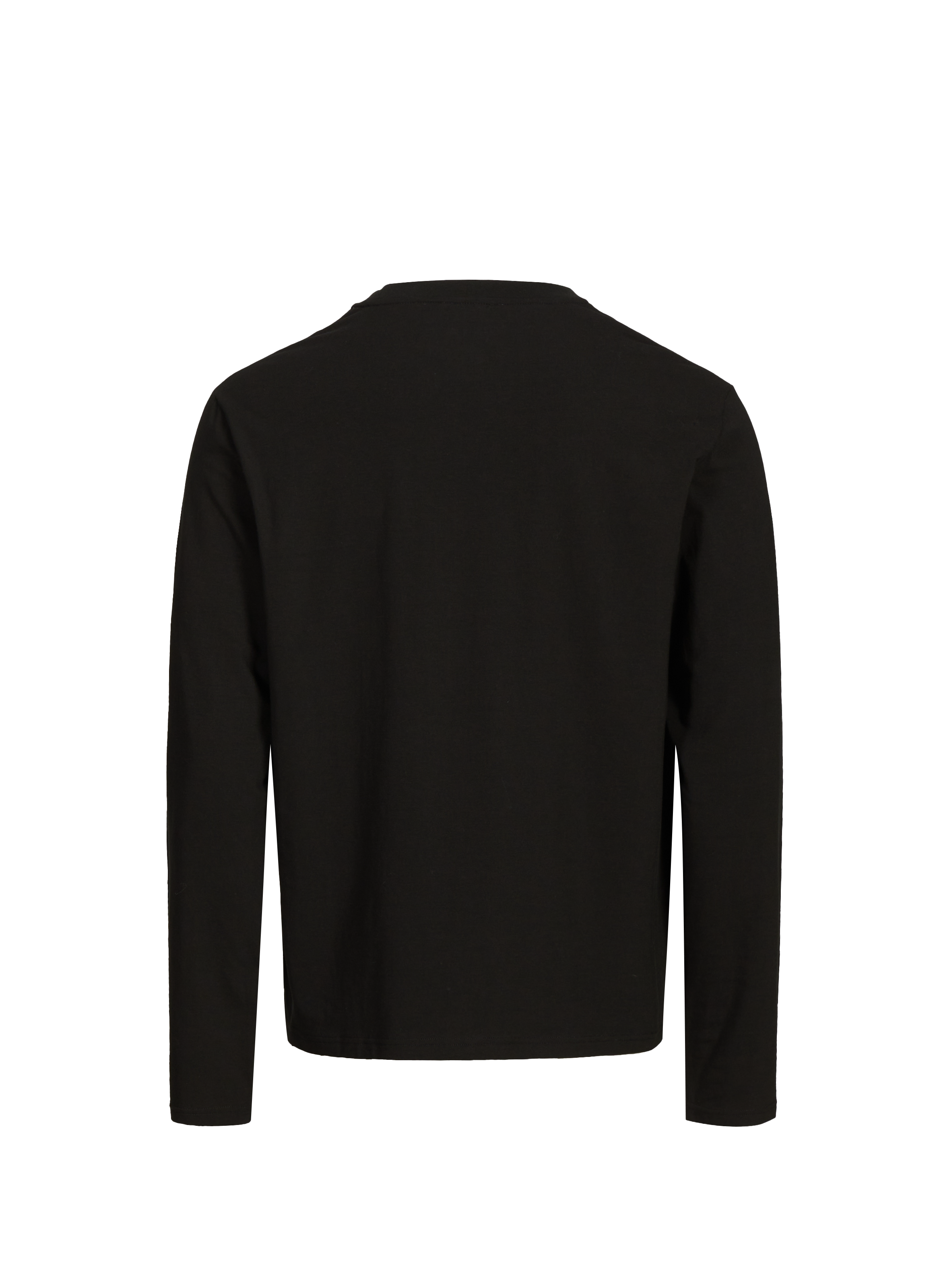 Long cotton blend pajama set LACOSTE Black