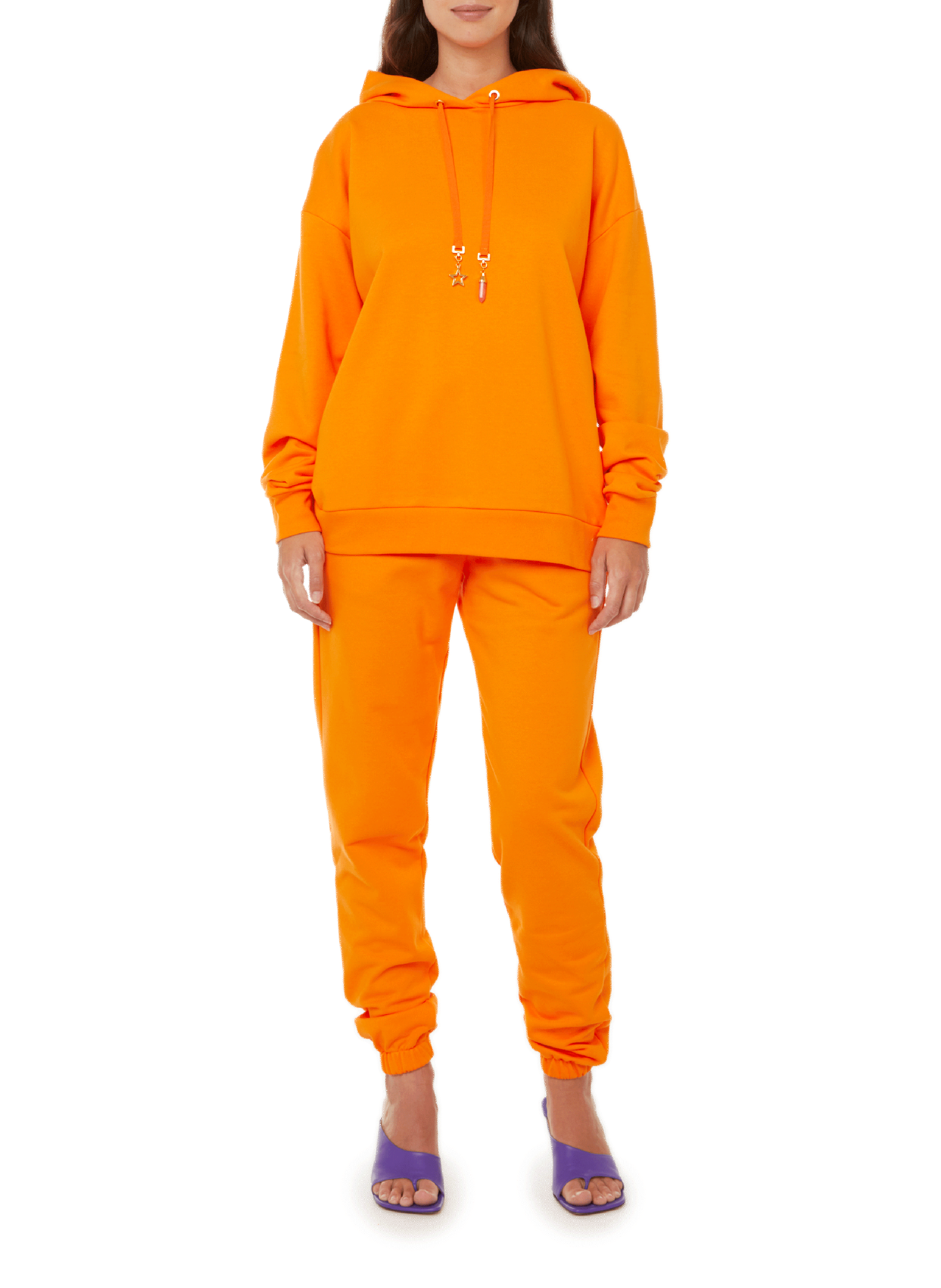 Hoodie en coton THE SOCIAL SUNDAY Orange