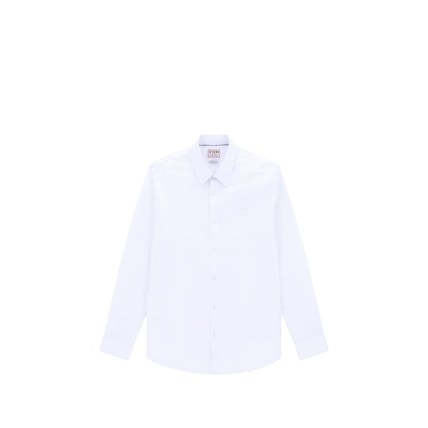 Chemise droite en coton mélangé