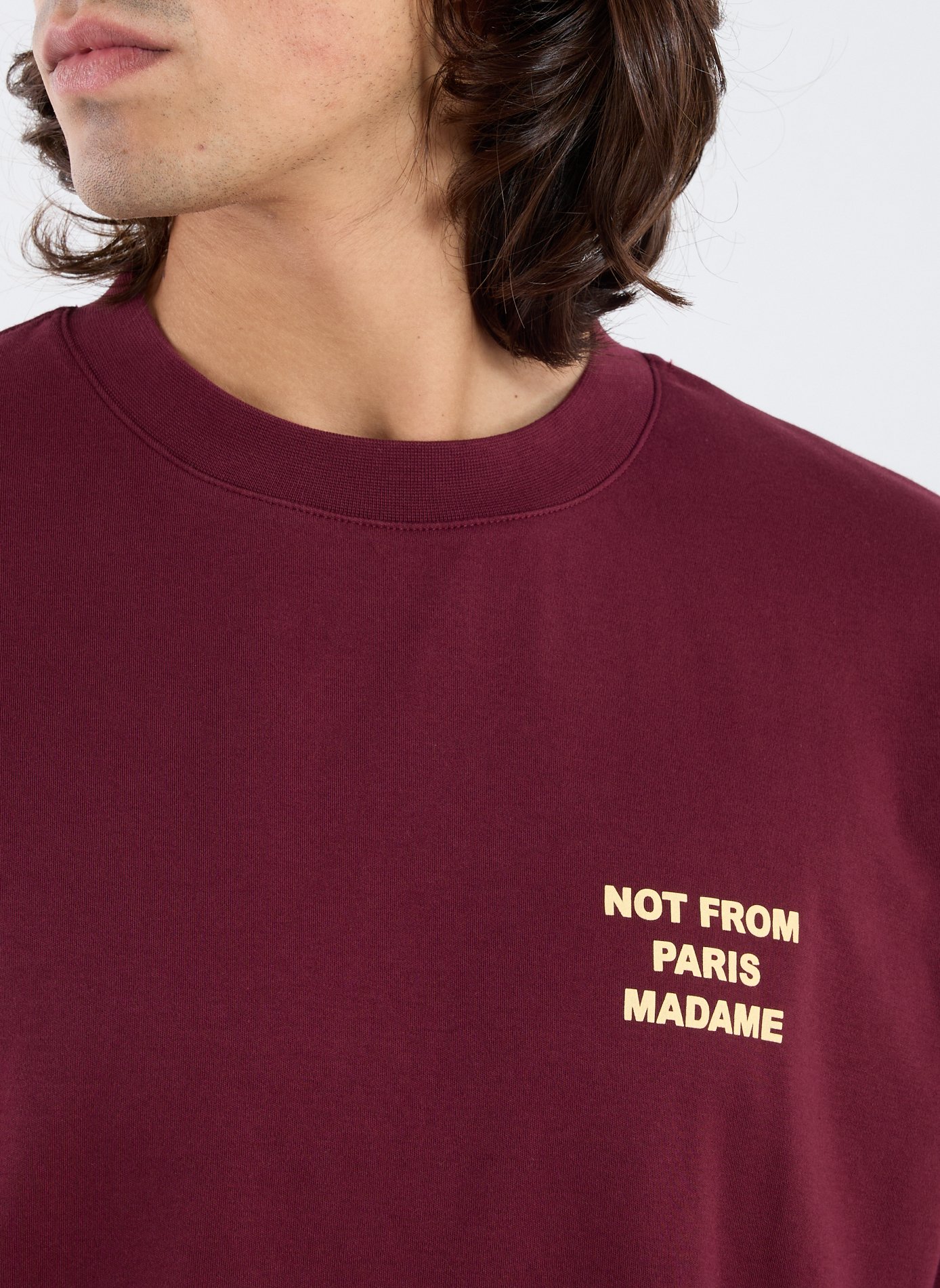 Le T-shirt Slogan  DROLE DE MONSIEUR Rouge