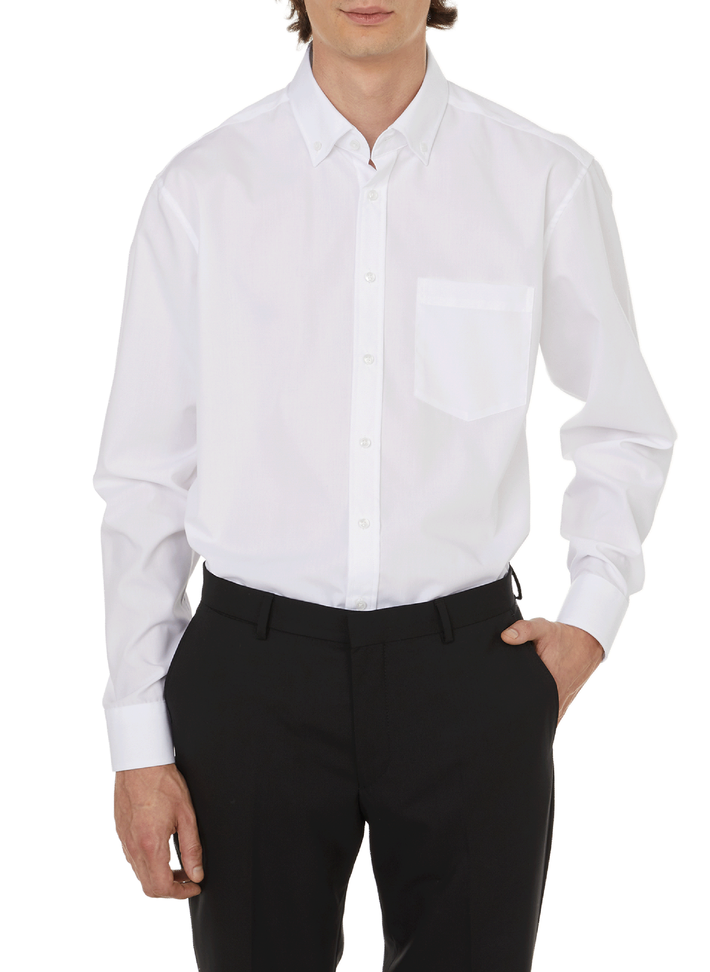 SEIDENSTICKER Chemise regular en coton Blanc