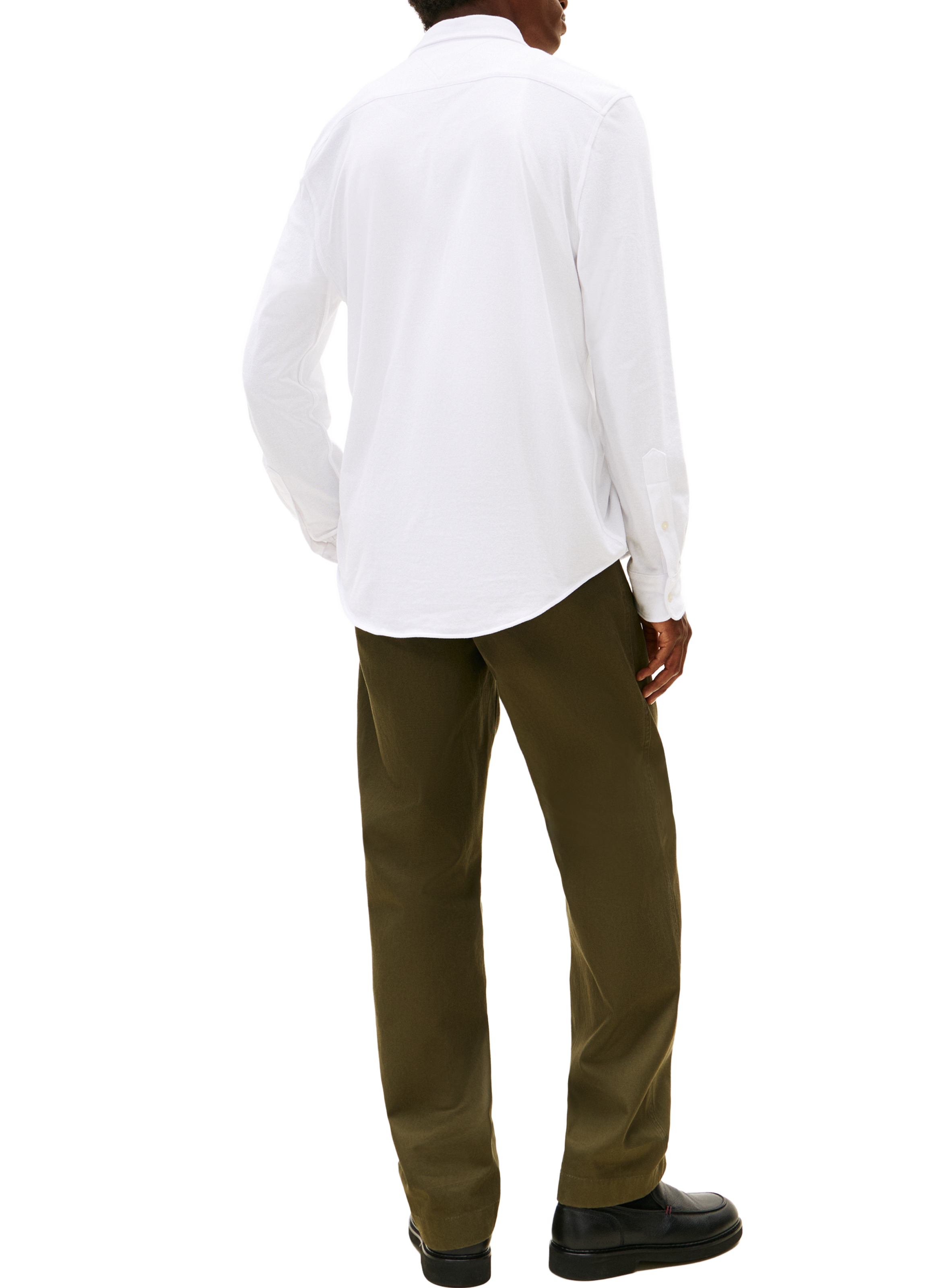 Cotton jersey shirt with logo TOMMY HILFIGER White