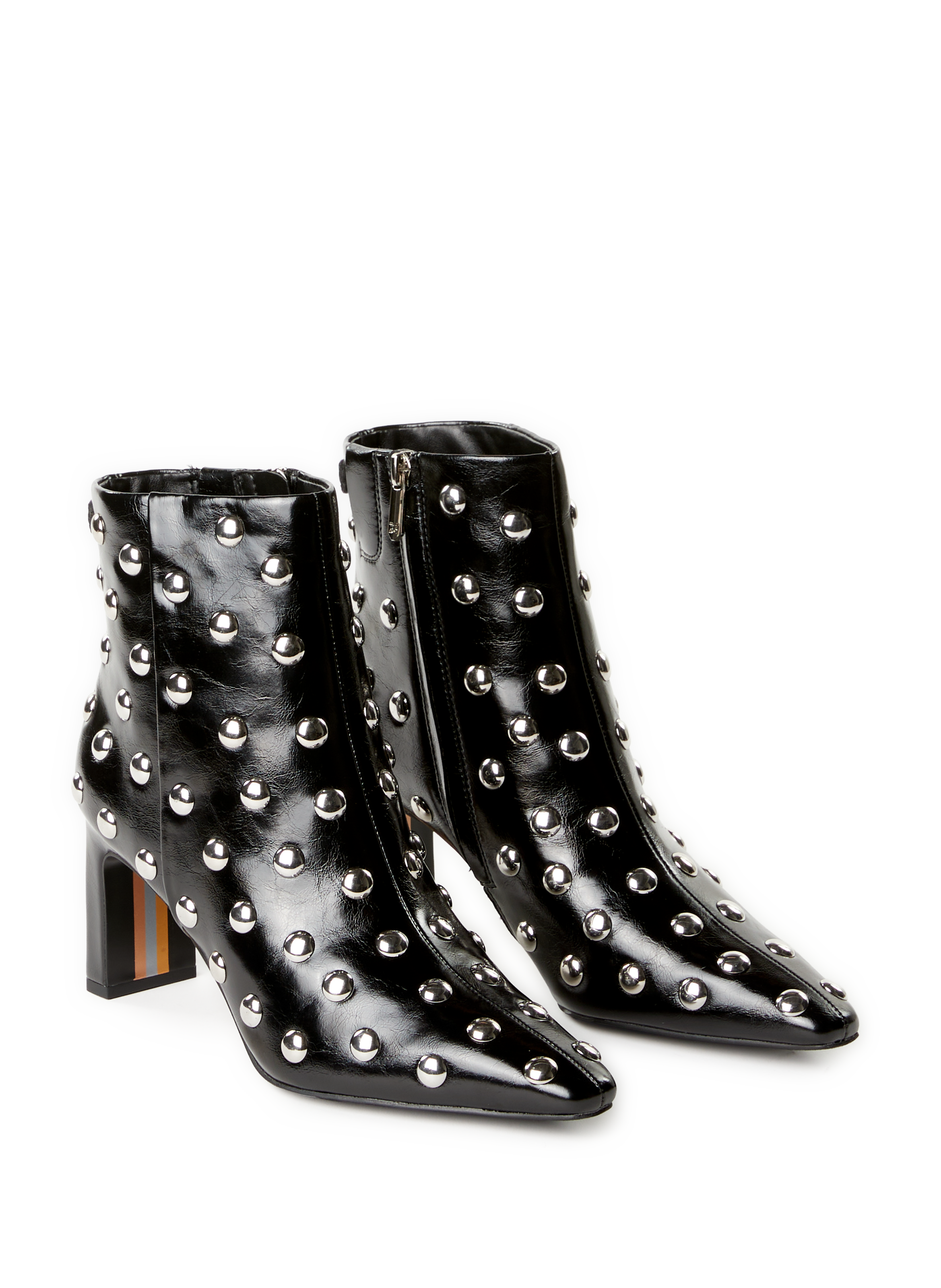 Bottines zippées à talon SAM EDELMAN Noir