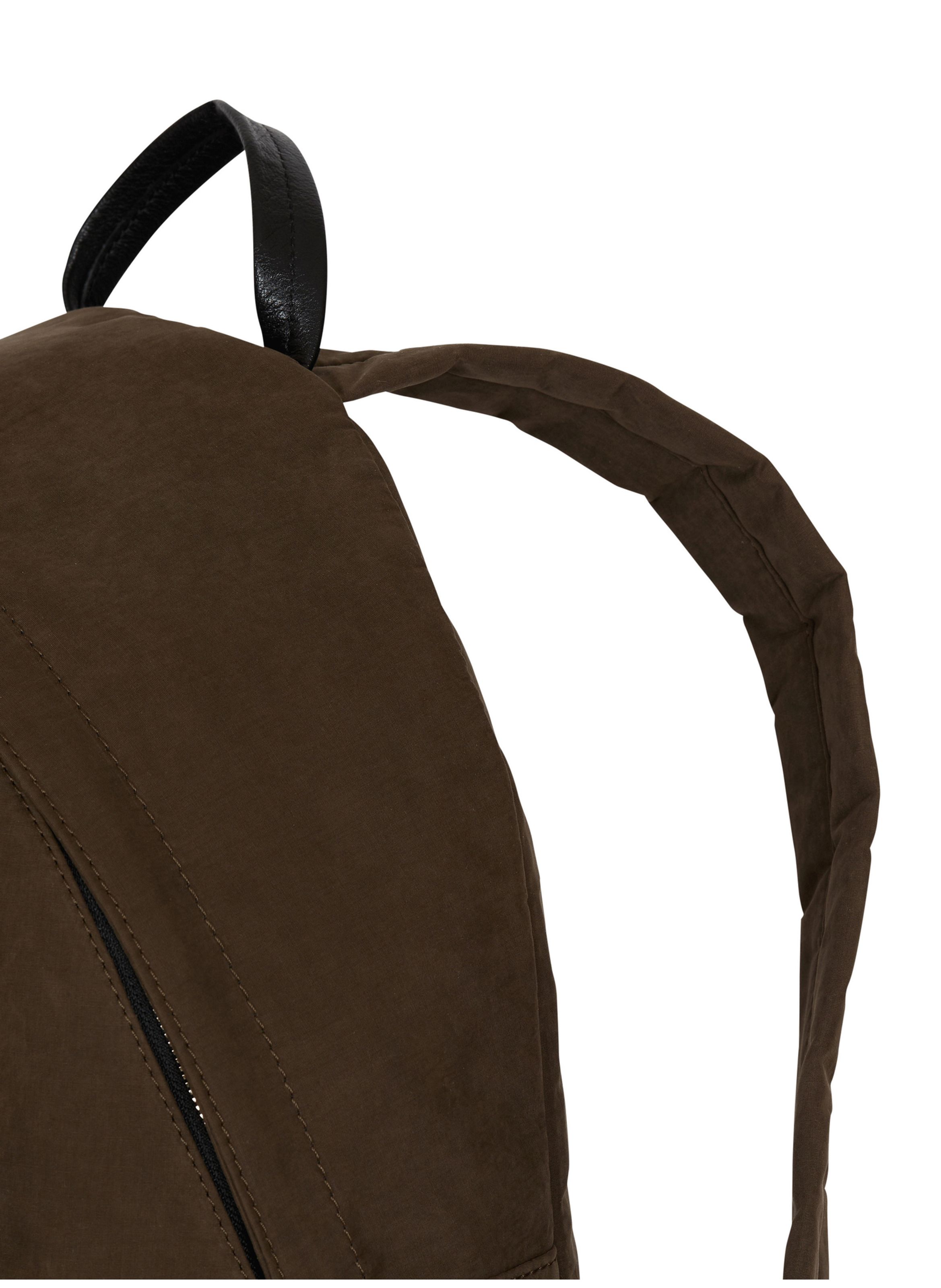 Sac à dos pulse en cuir de veau et nylon BALMAIN Vert