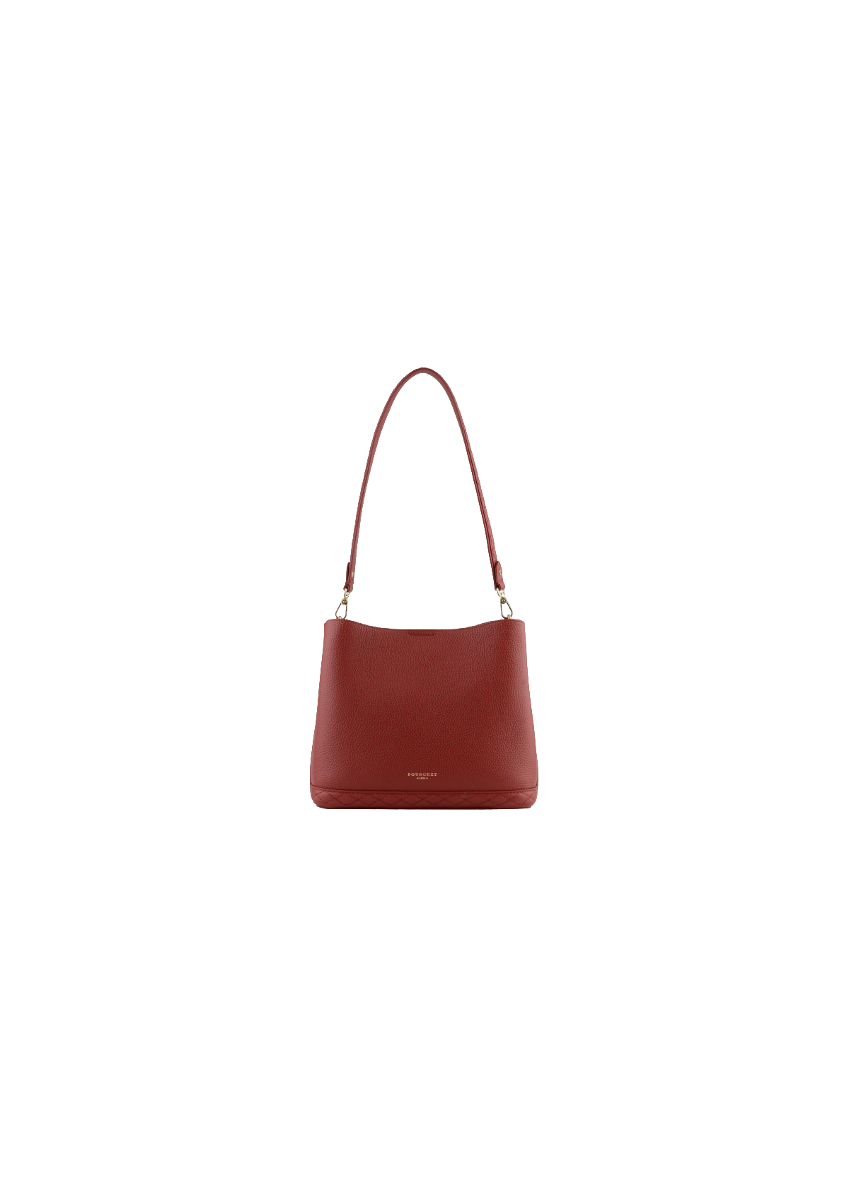 Manhattan | sac besace pm en cuir de vachette POURCHET Rouge