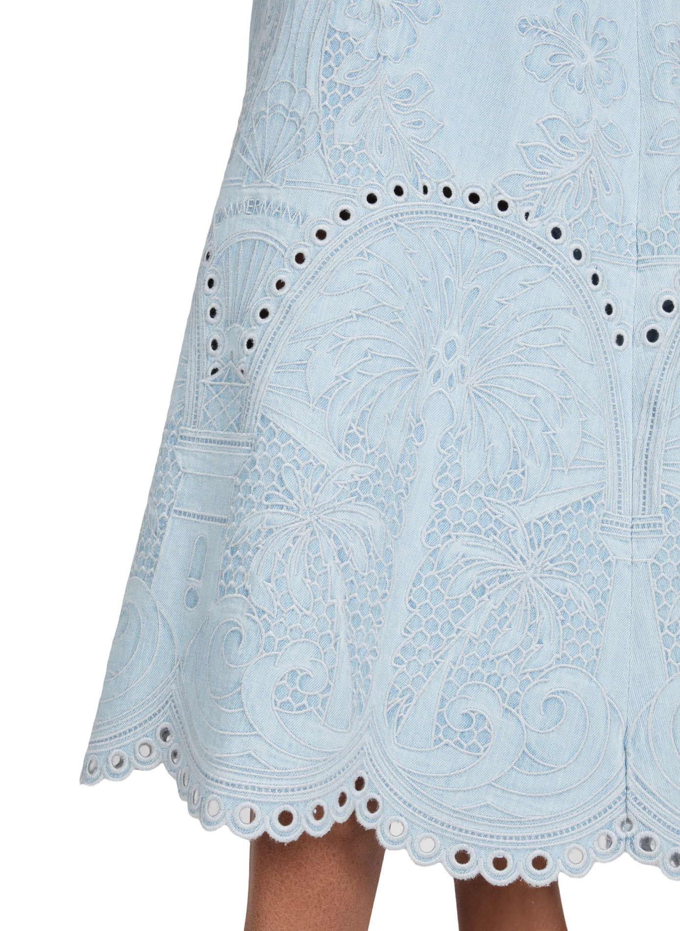 Robe denim en coton ZIMMERMANN Bleu