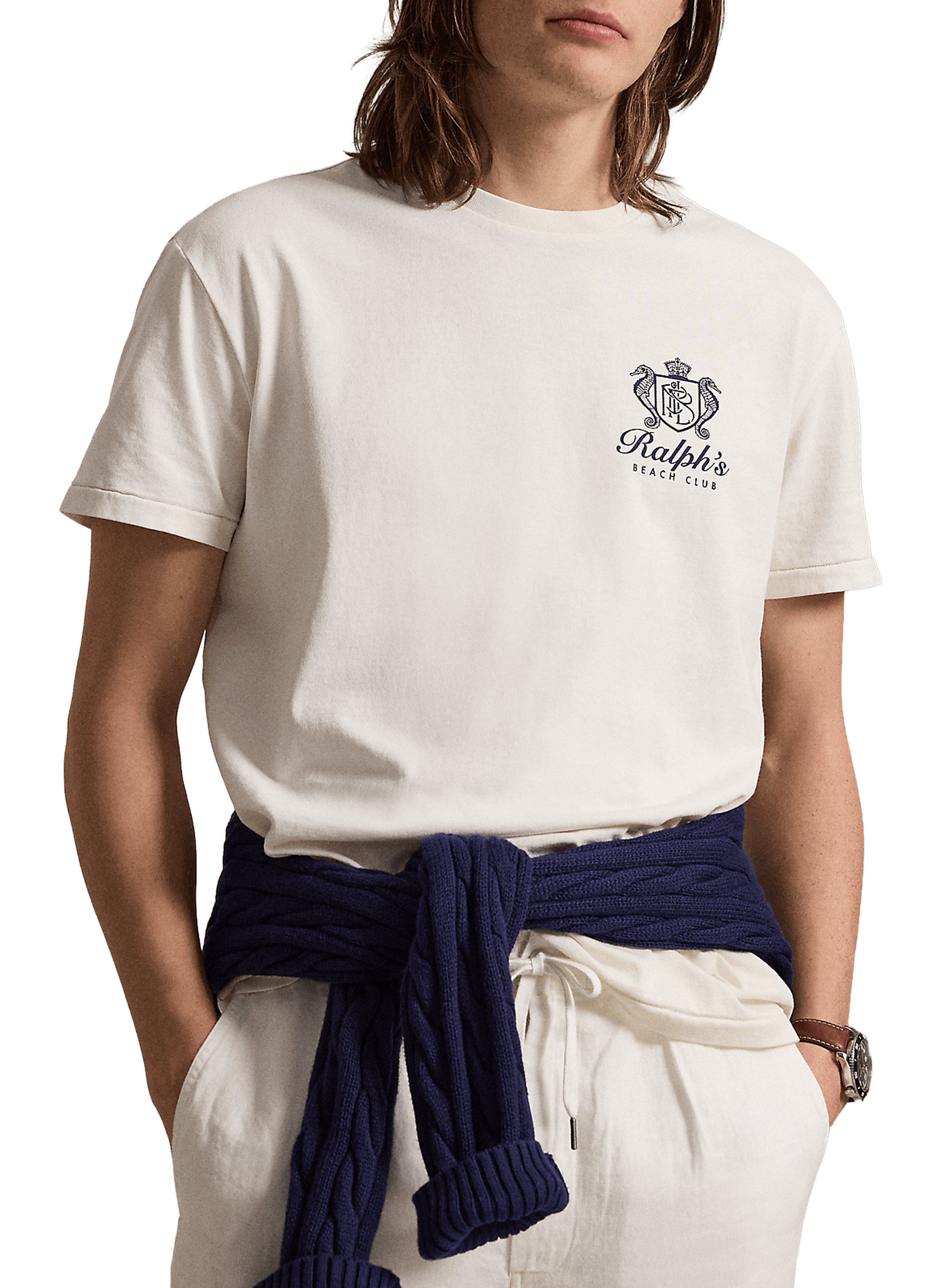 Cotton round-neck T-shirt POLO RALPH LAUREN White
