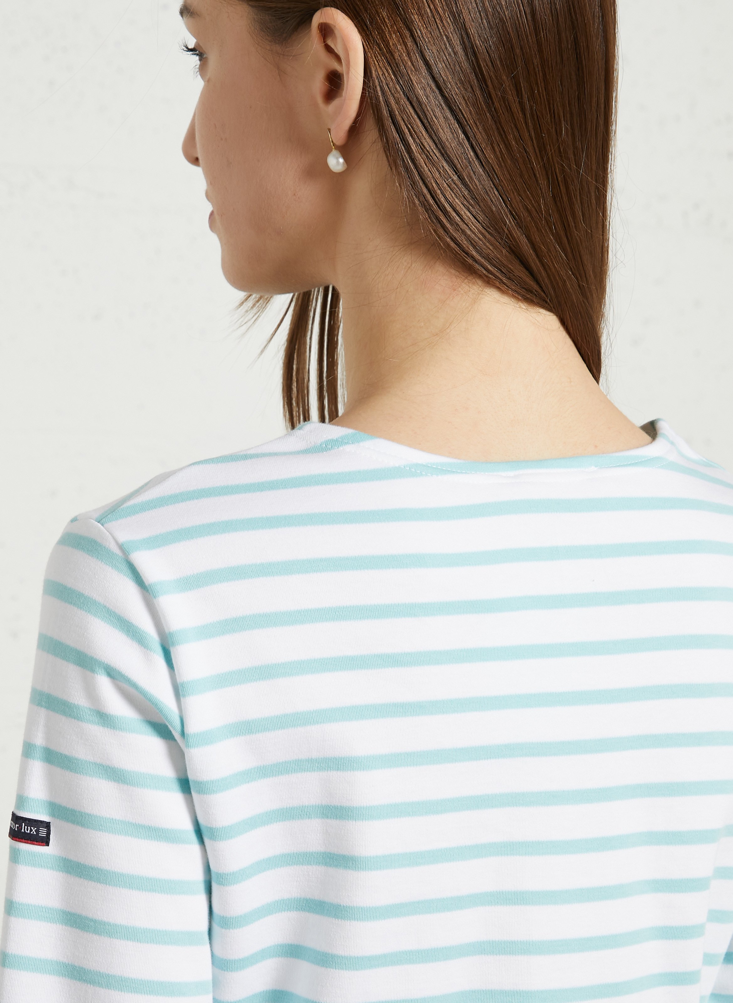 Marinière col bateau en coton épais cancale ARMOR-LUX Blanc