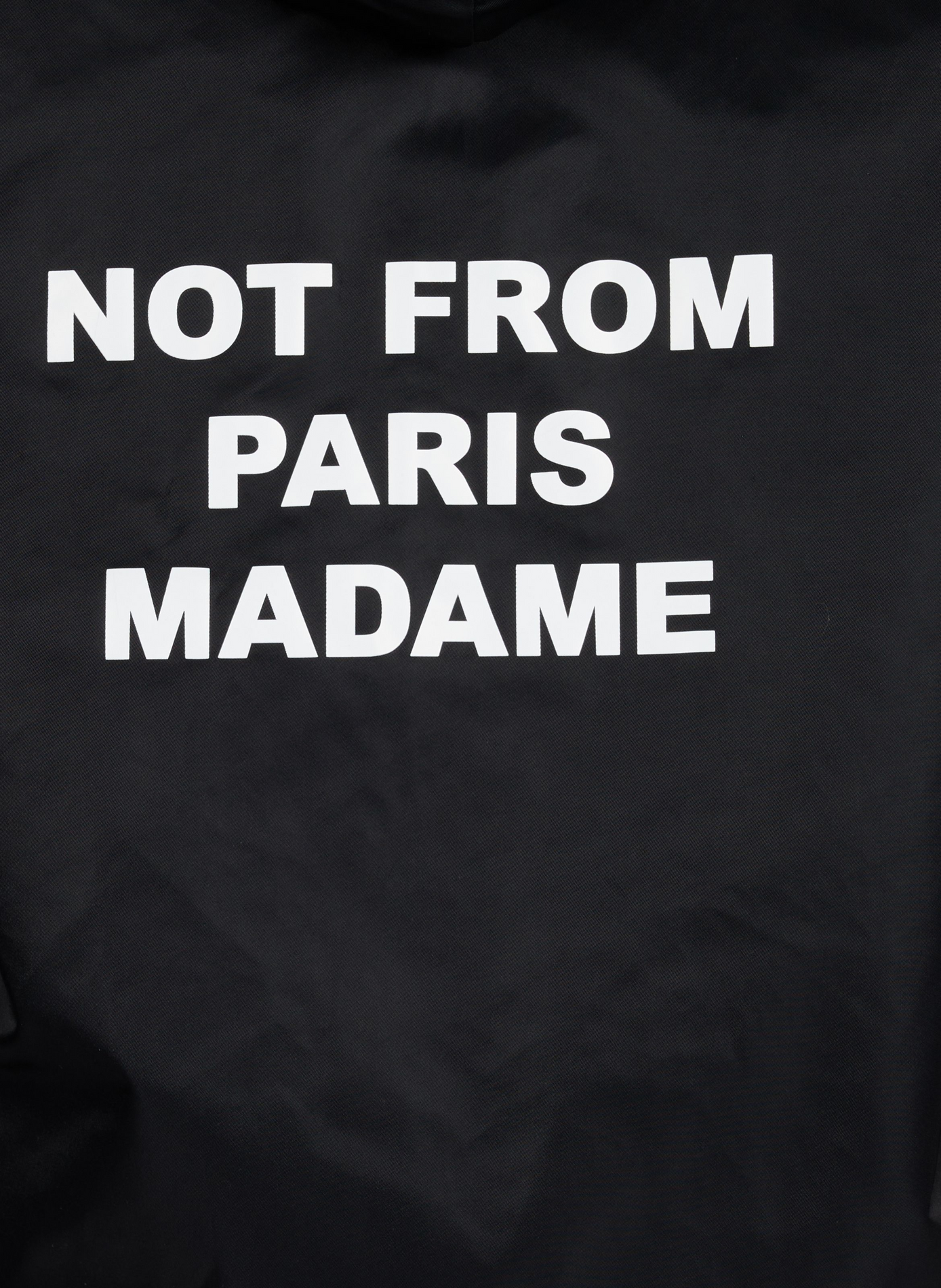 Mid-length hooded jacket DROLE DE MONSIEUR Black