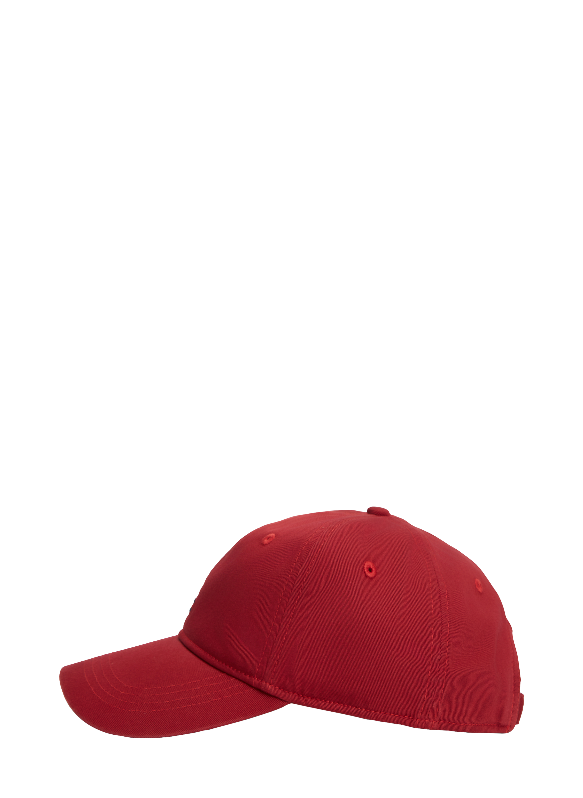 Logo organic cotton baseball cap TOMMY HILFIGER Red