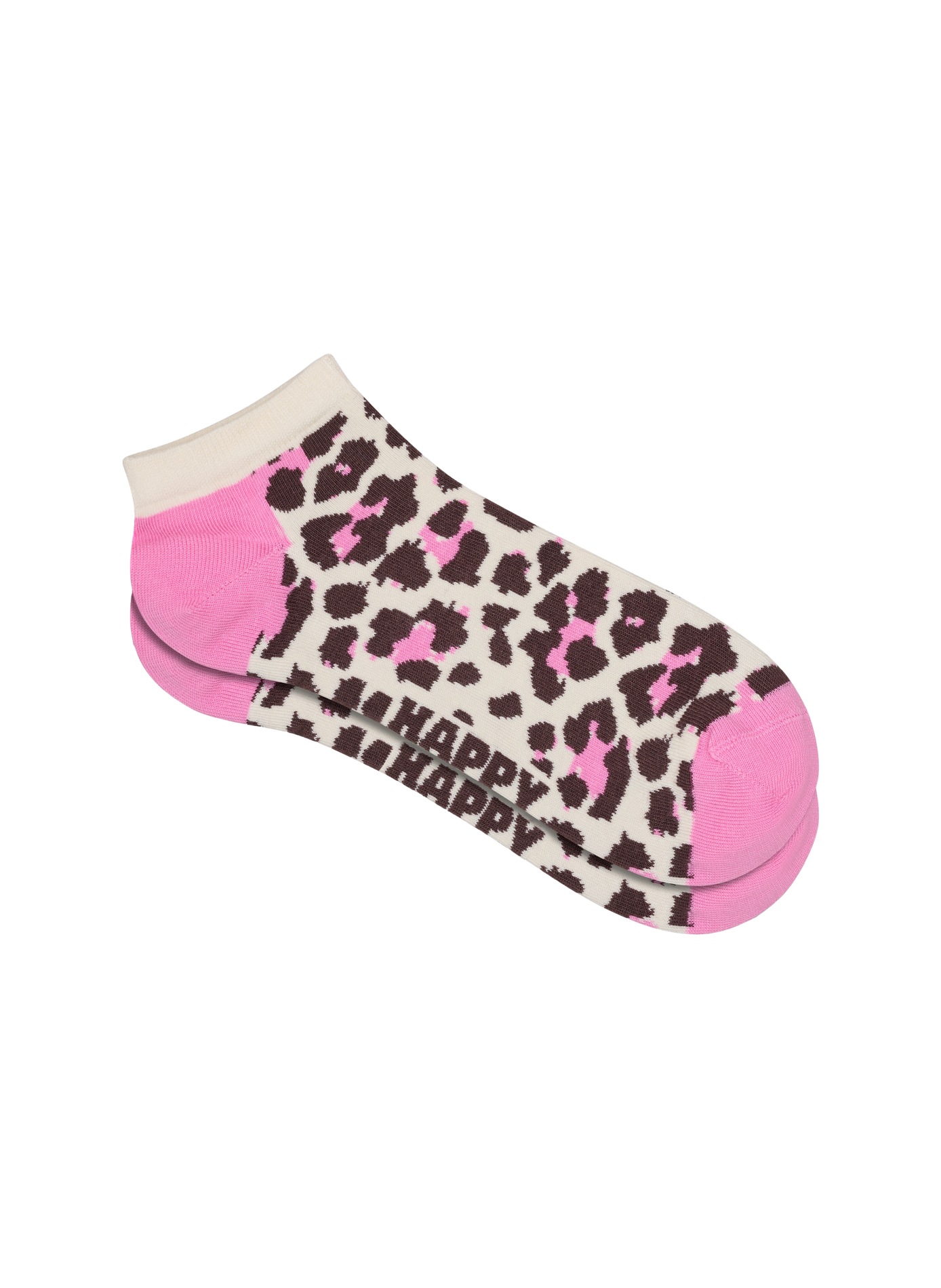 Chaussettes basses imprimées en coton mélangé HAPPY SOCKS Beige