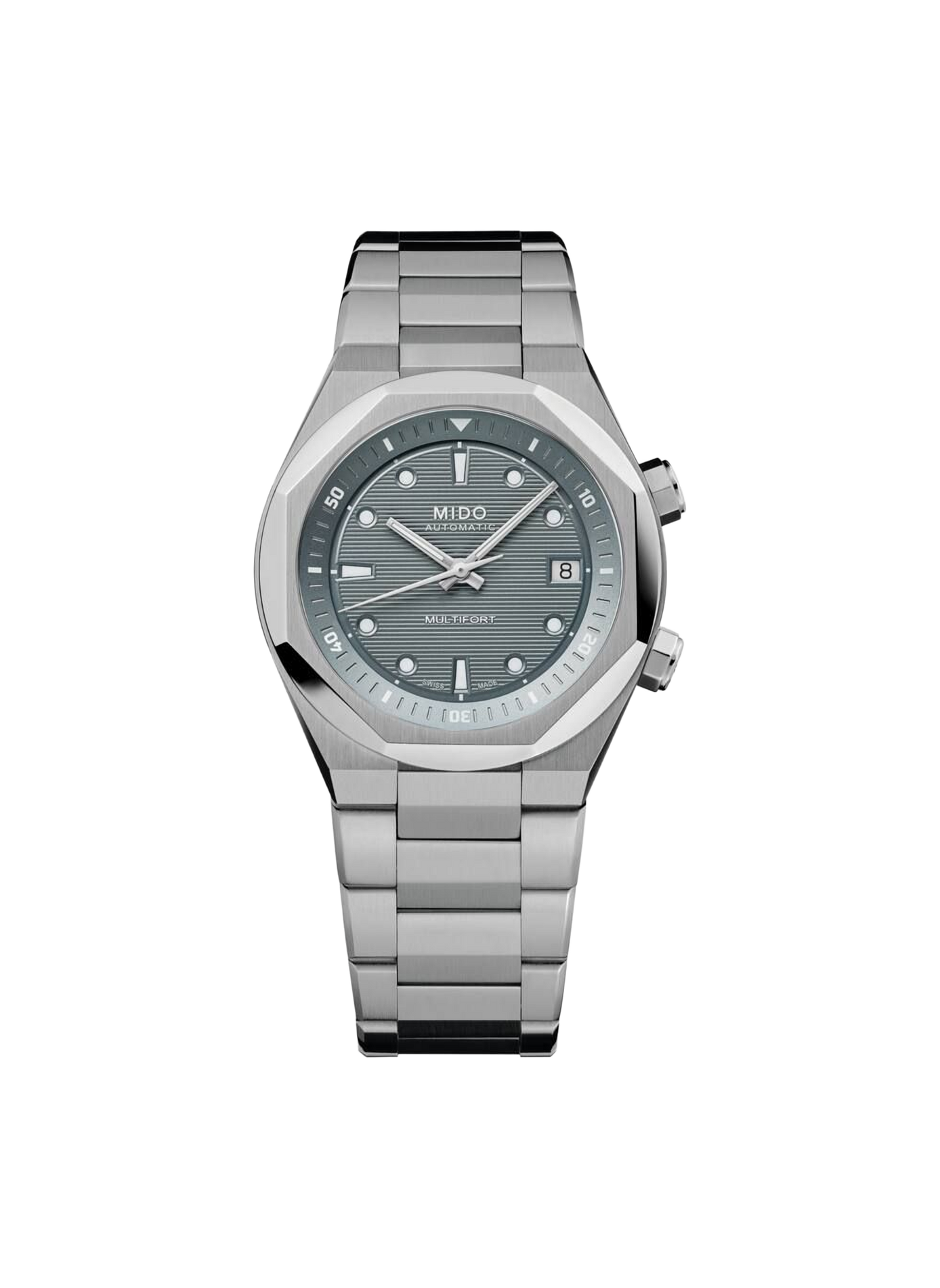 Montre Multifort 8 Two Crowns en acier inoxydable  MIDO Gris