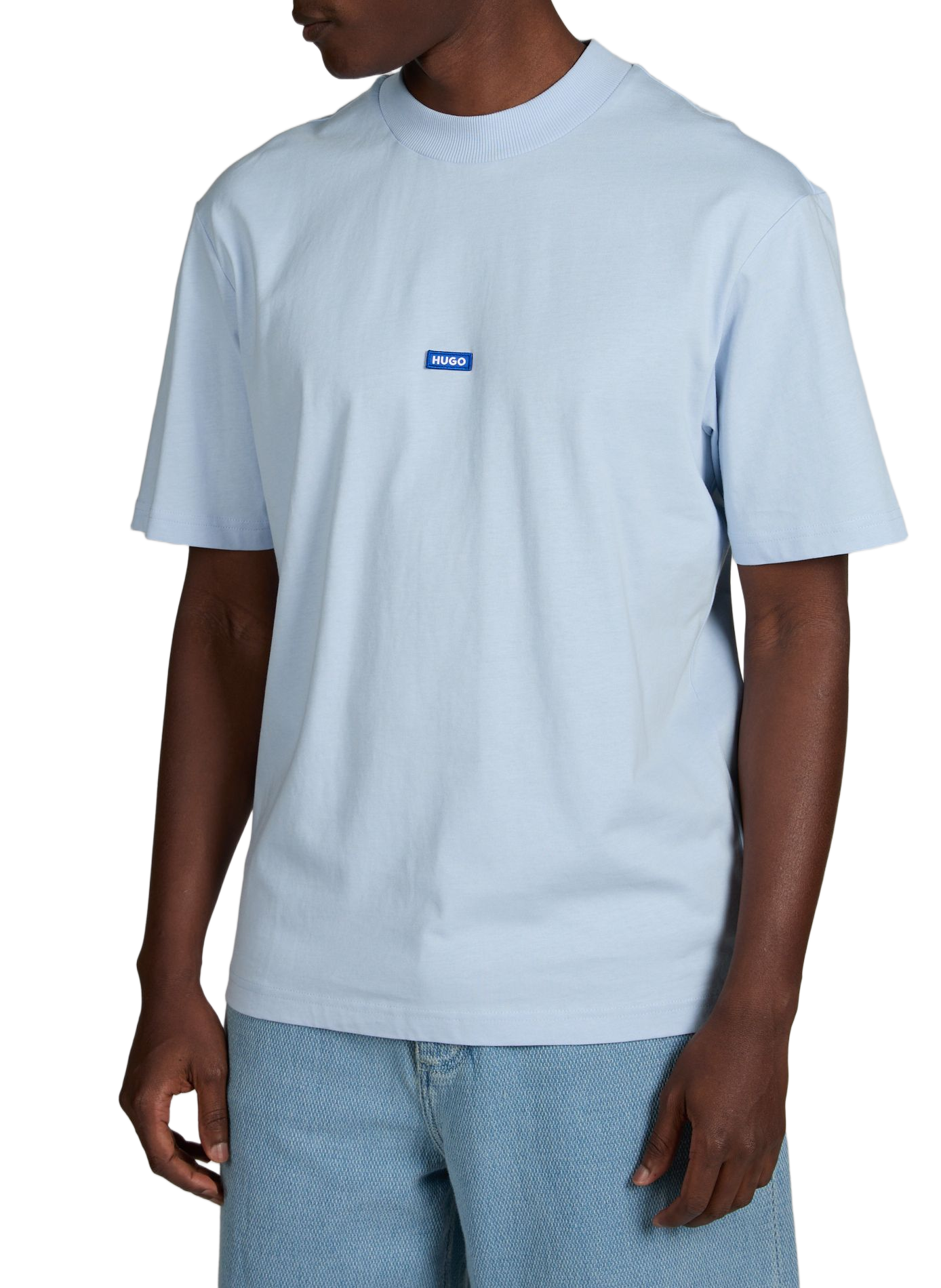 Classic Cotton T-Shirt HUGO BLUE Blue