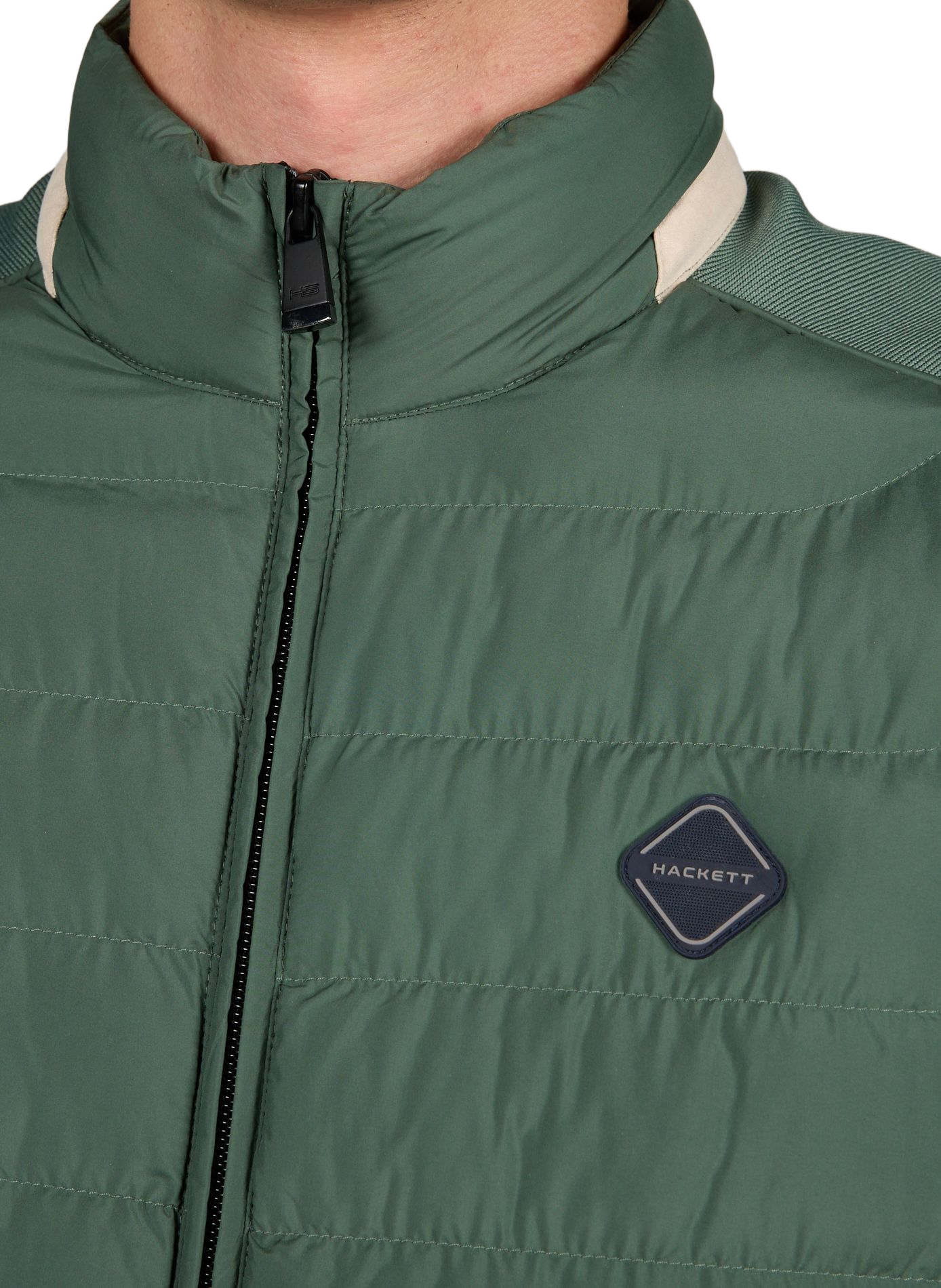 Quilted gilet HACKETT Green