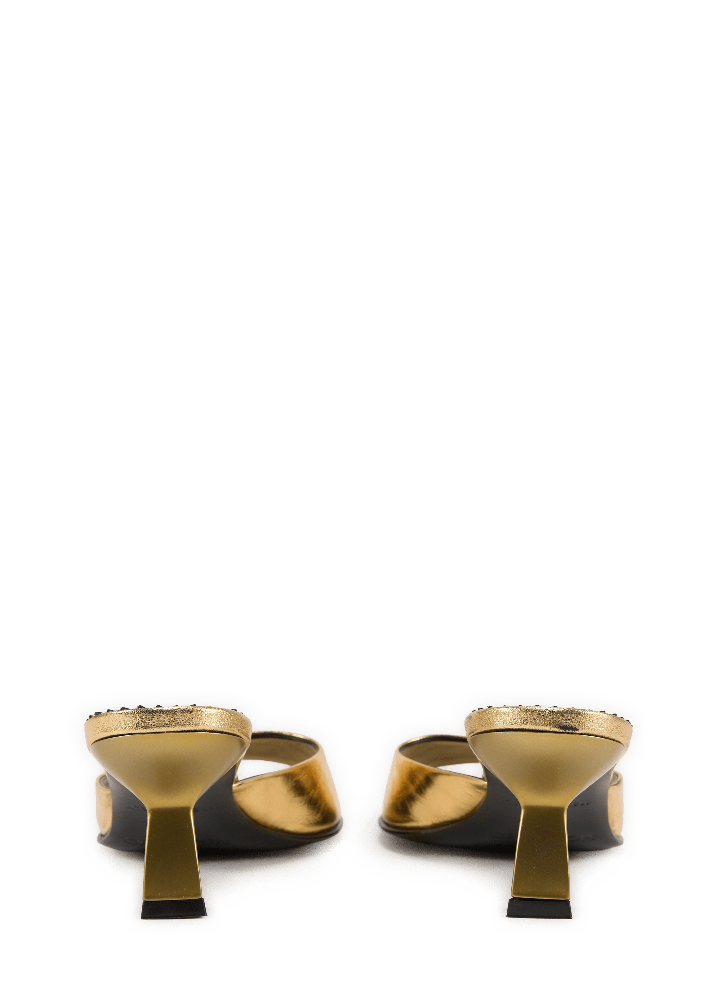 Patent leather mules NODALETO Golden