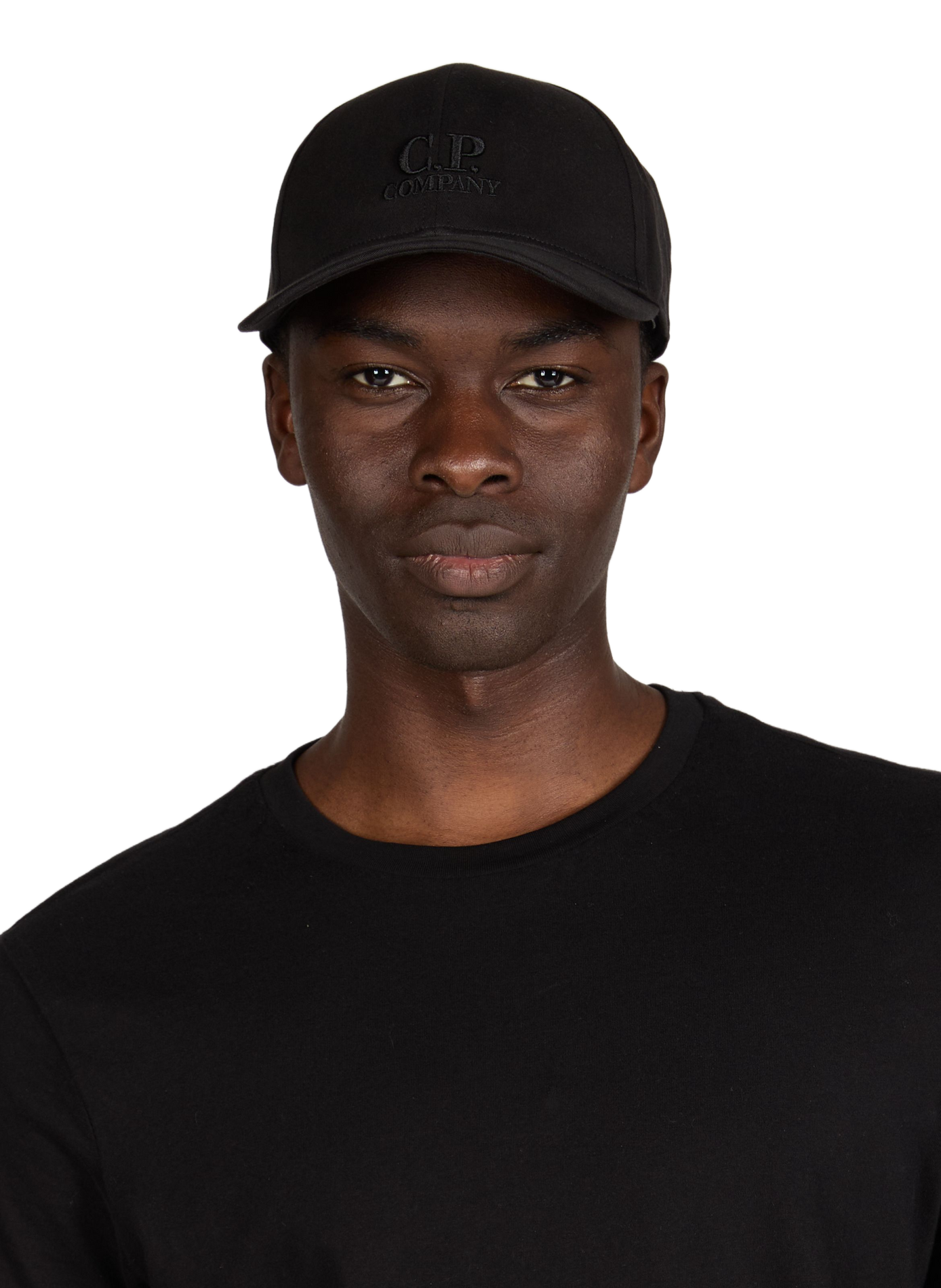 Casquette gabardine à logo brodé Noir