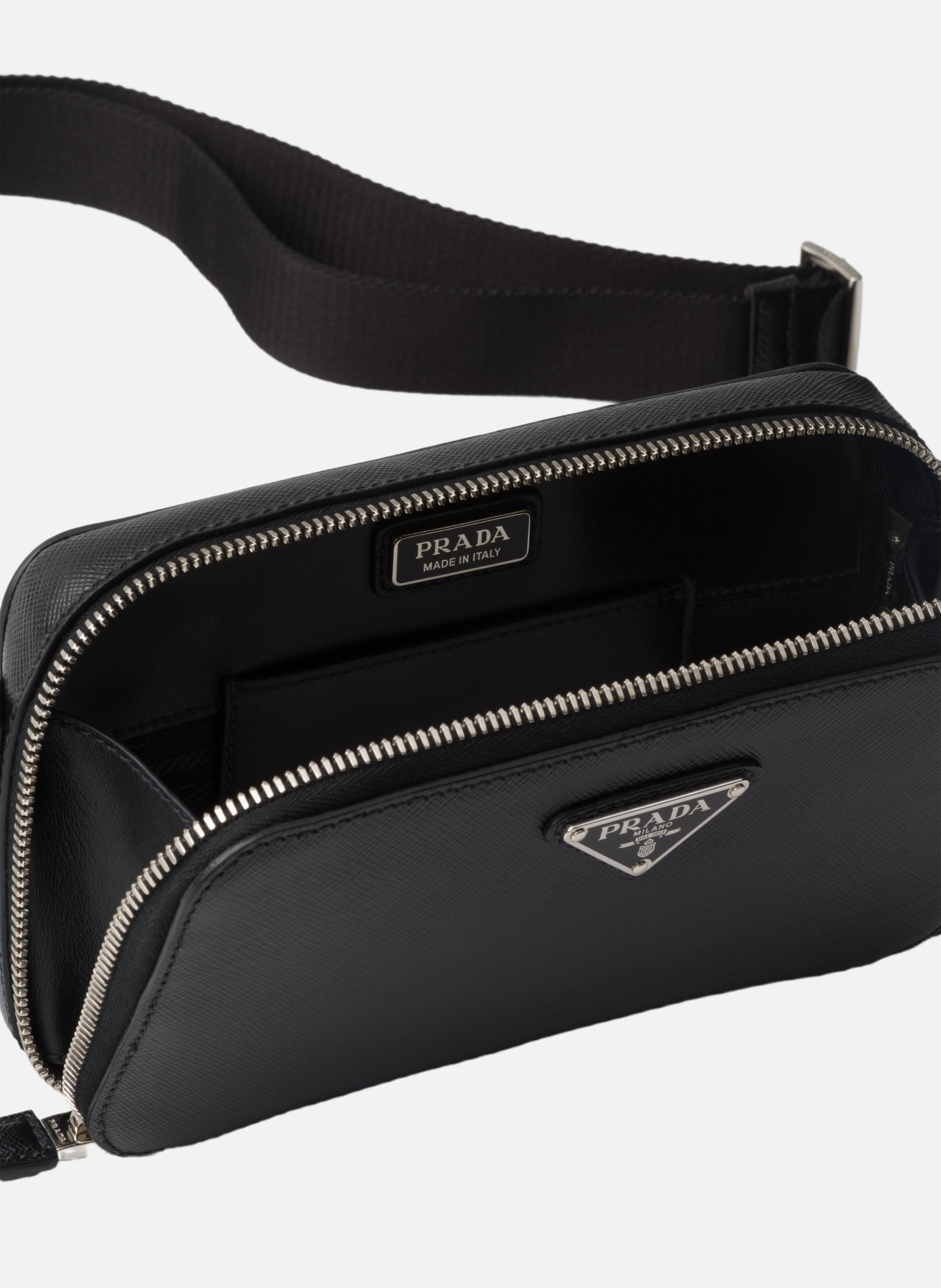 Sac prada brique en cuir saffiano PRADA Noir
