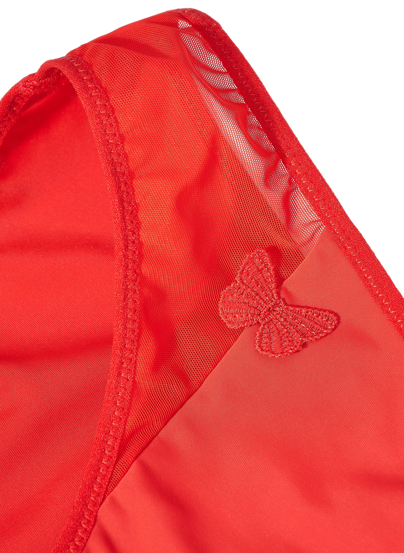 Culotte mit Schmetterlingsstickerei-Detail PASSIONATA Rot