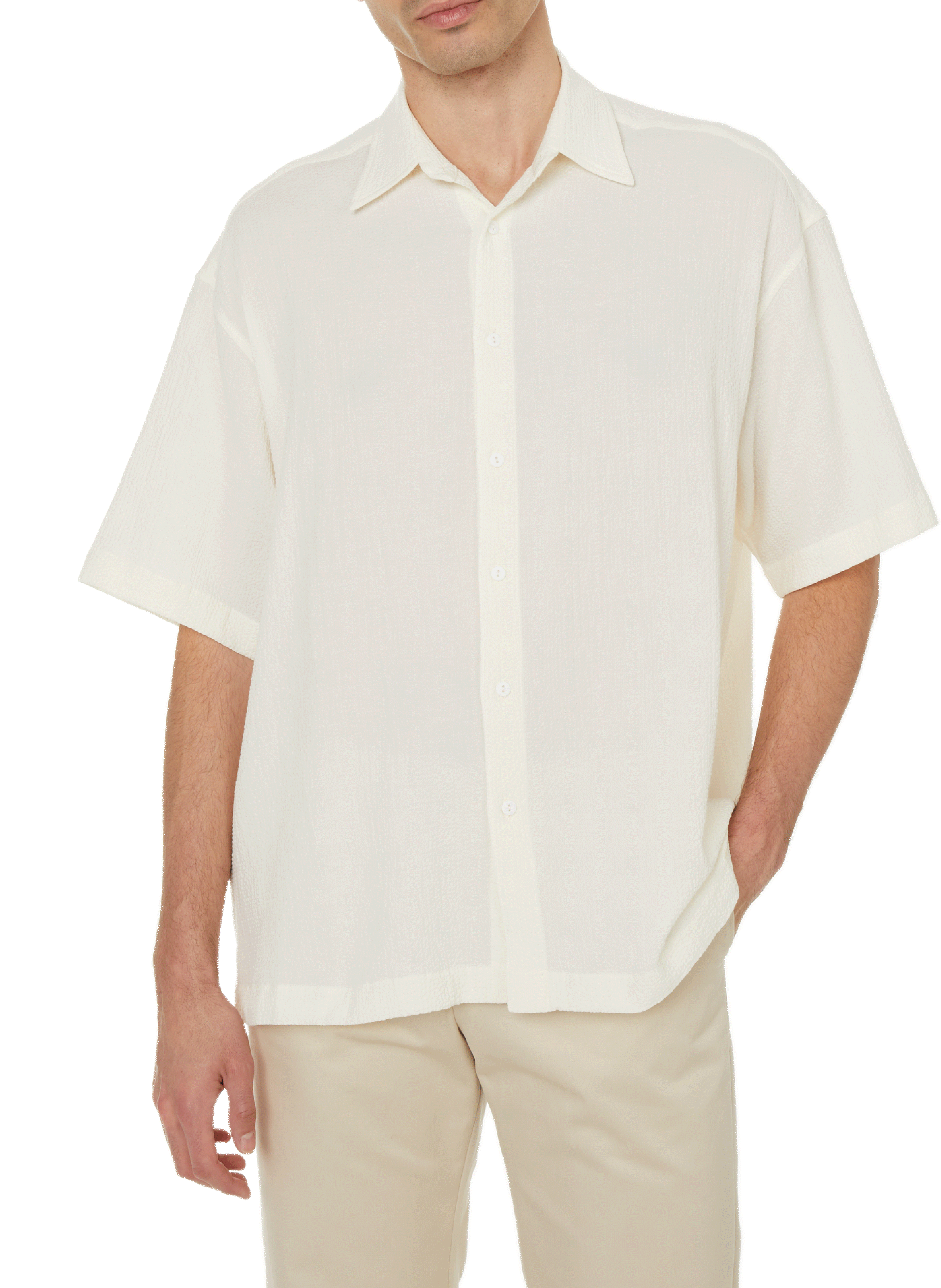 Chemise en coton texturé  SAISON 1865 Beige