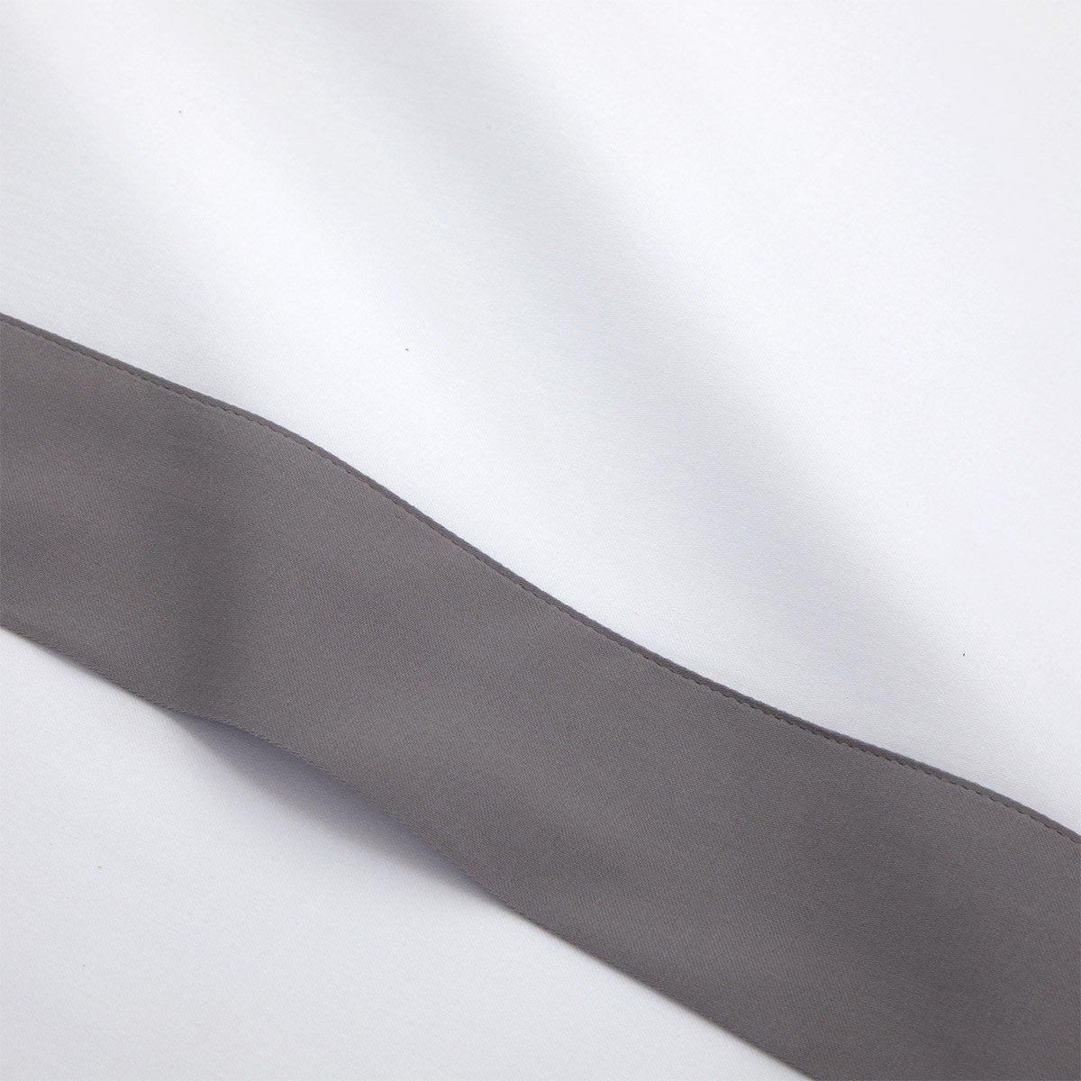 Drap plat en satin, linéa YVES DELORME Gris