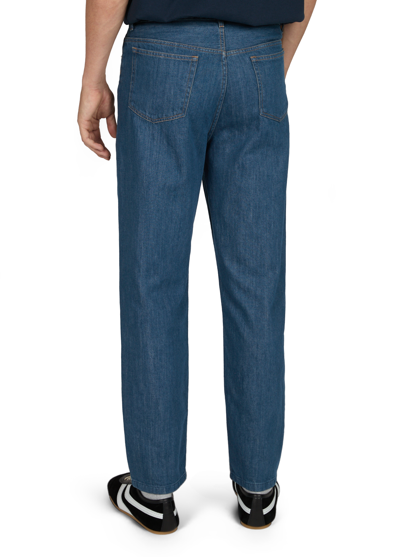 Jean droit Martin en coton biologique A.P.C. Bleu