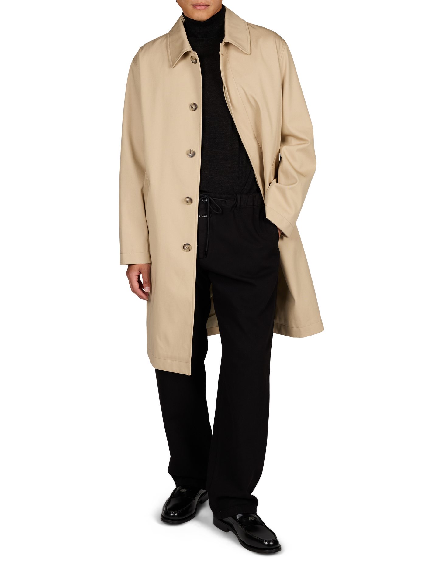 Trench oversize col classique en coton  A.P.C. Beige
