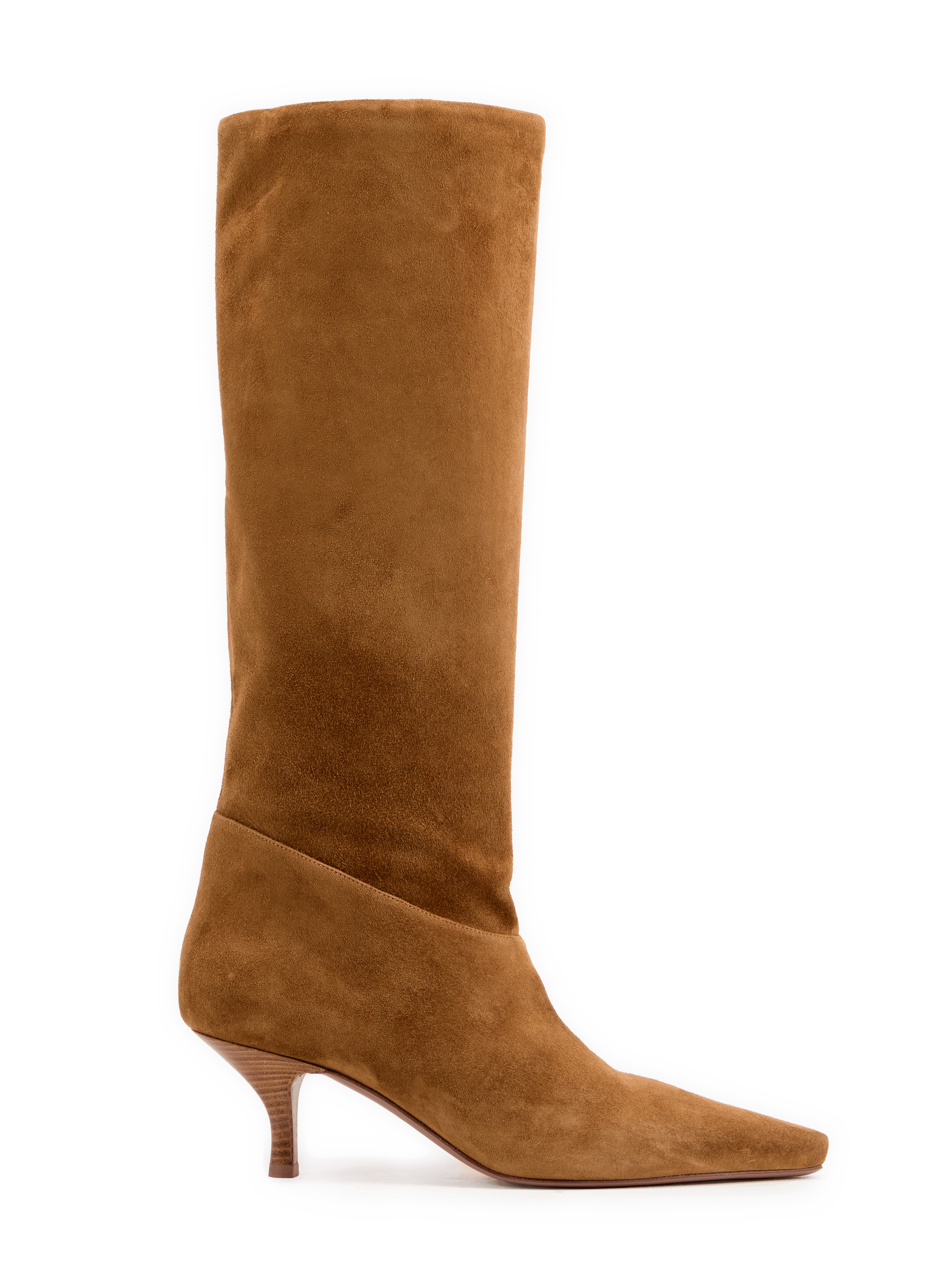 Bottes kitten heels Rose en cuir de chèvre PARIS TEXAS Marron