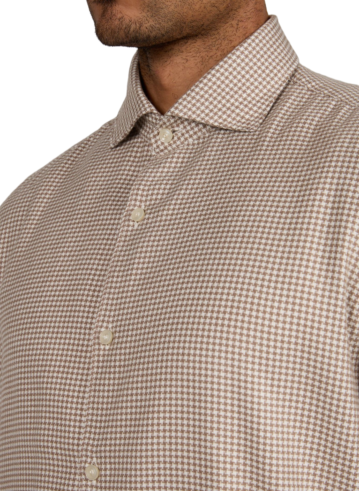 Loose-fitting shirt in blended cotton PAUL & SHARK Beige